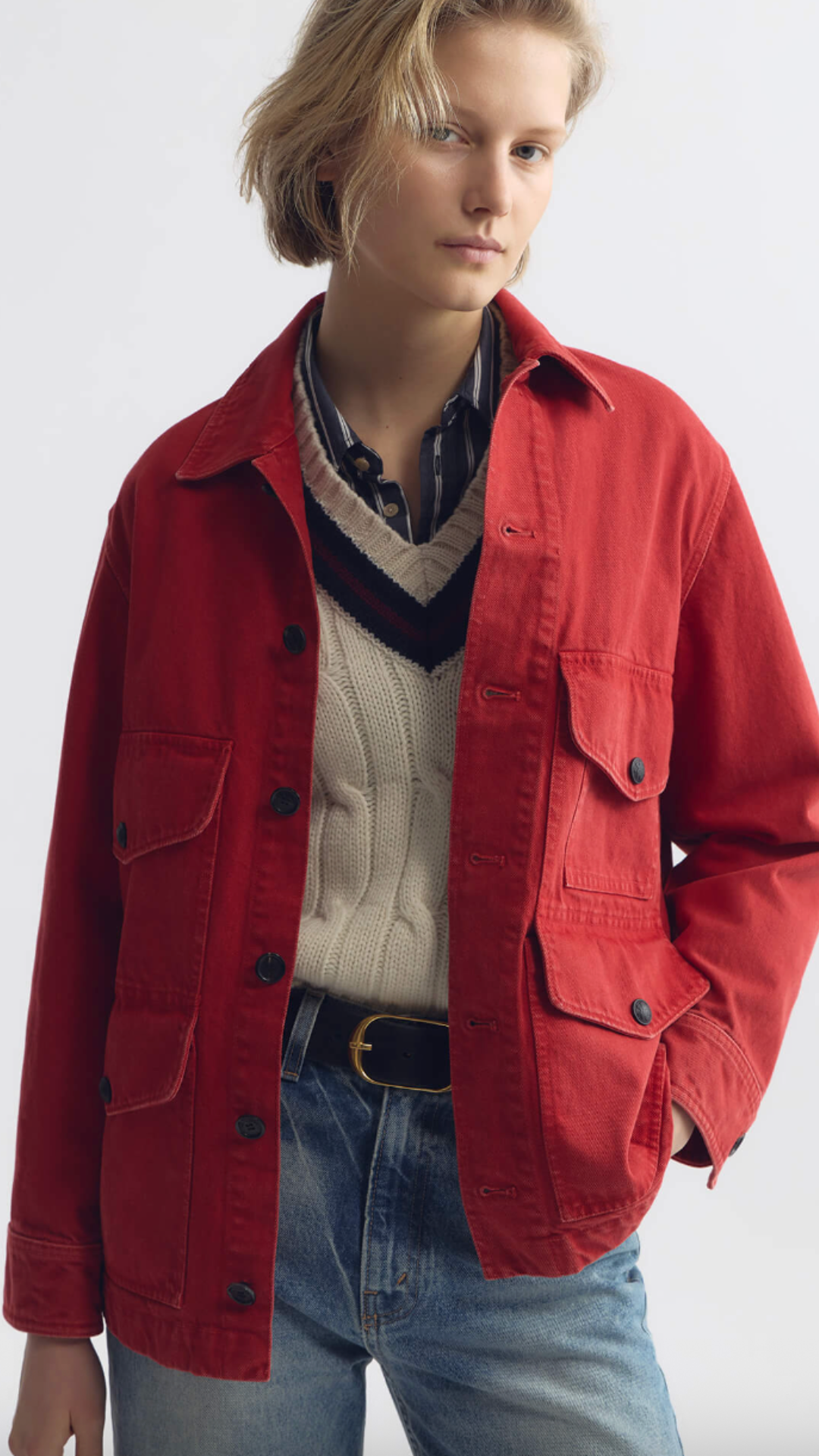 Nili Lotan Leroy Jacket In Scarlet