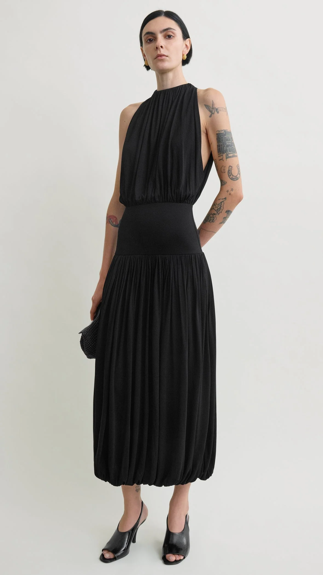 Toteme Soft Gathered Halter Dress