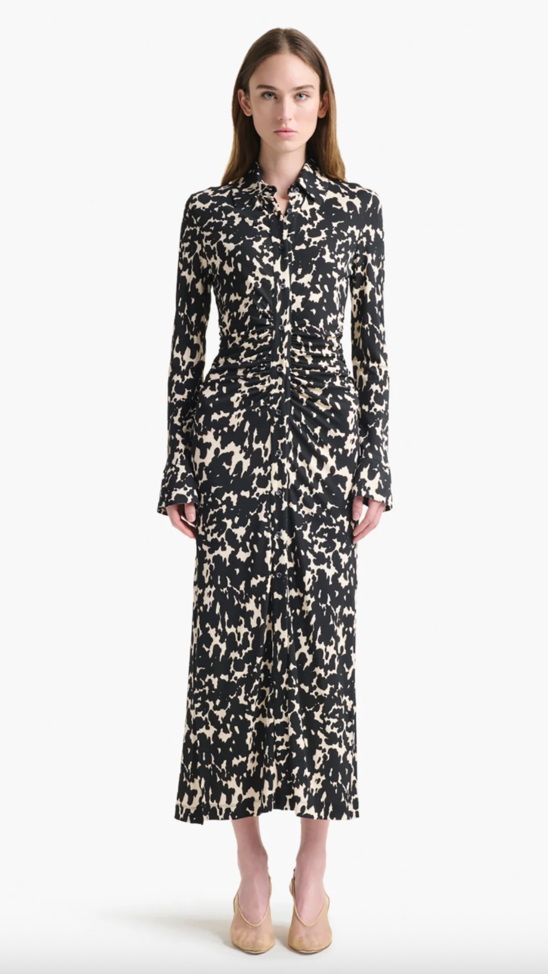 Altuzarra Claudia Dress in Tapioca Tortoise