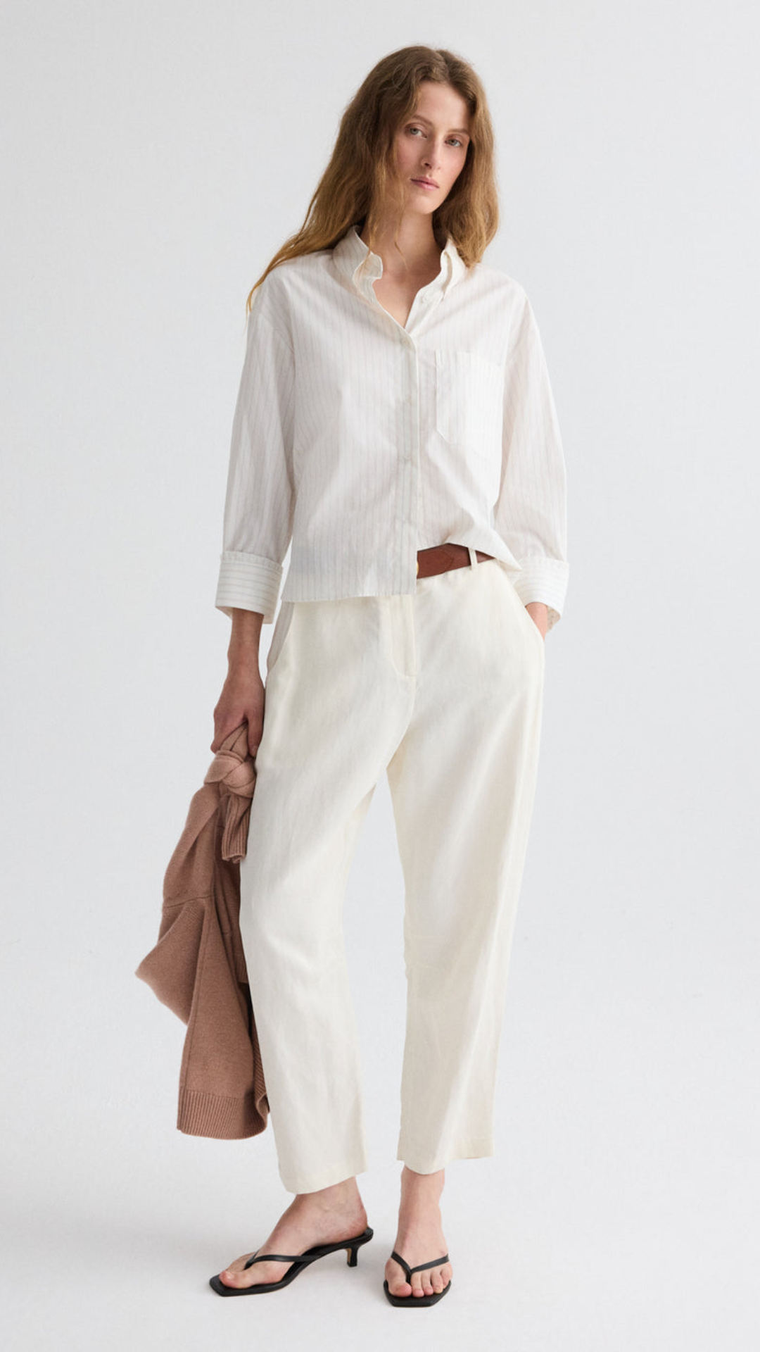 TWP J.D Shirt in White Multi