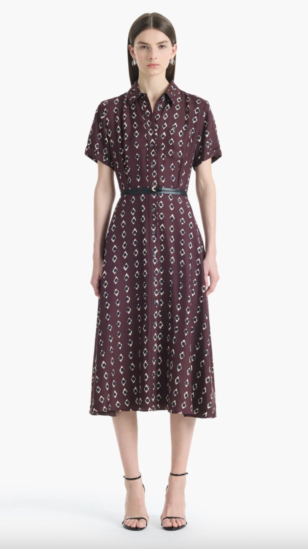 Altuzarra Kiera Dress in Deep Cherry