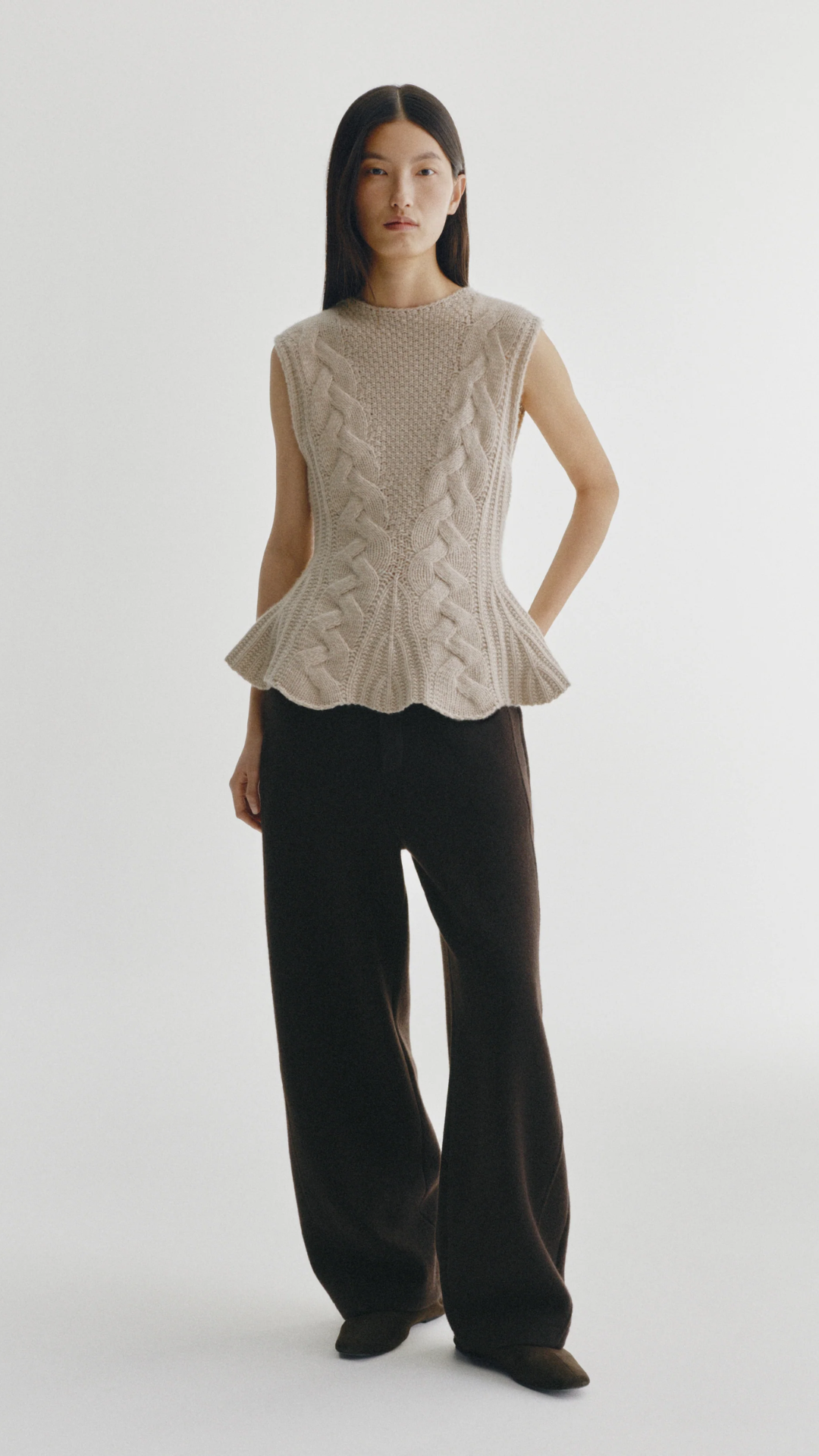 Lisa Yang Signy Top in Sand