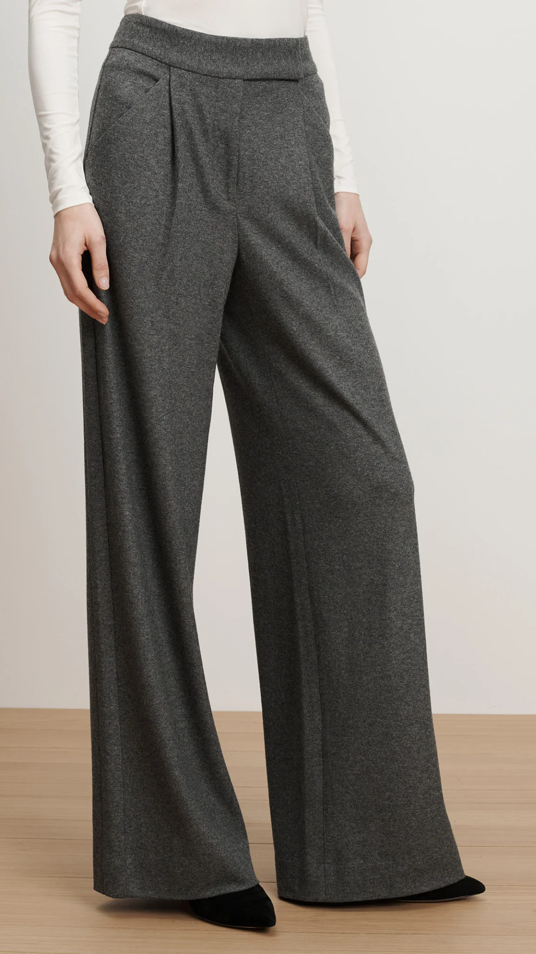 Veronica Beard Marbeau Pant in Medium Heather Grey
