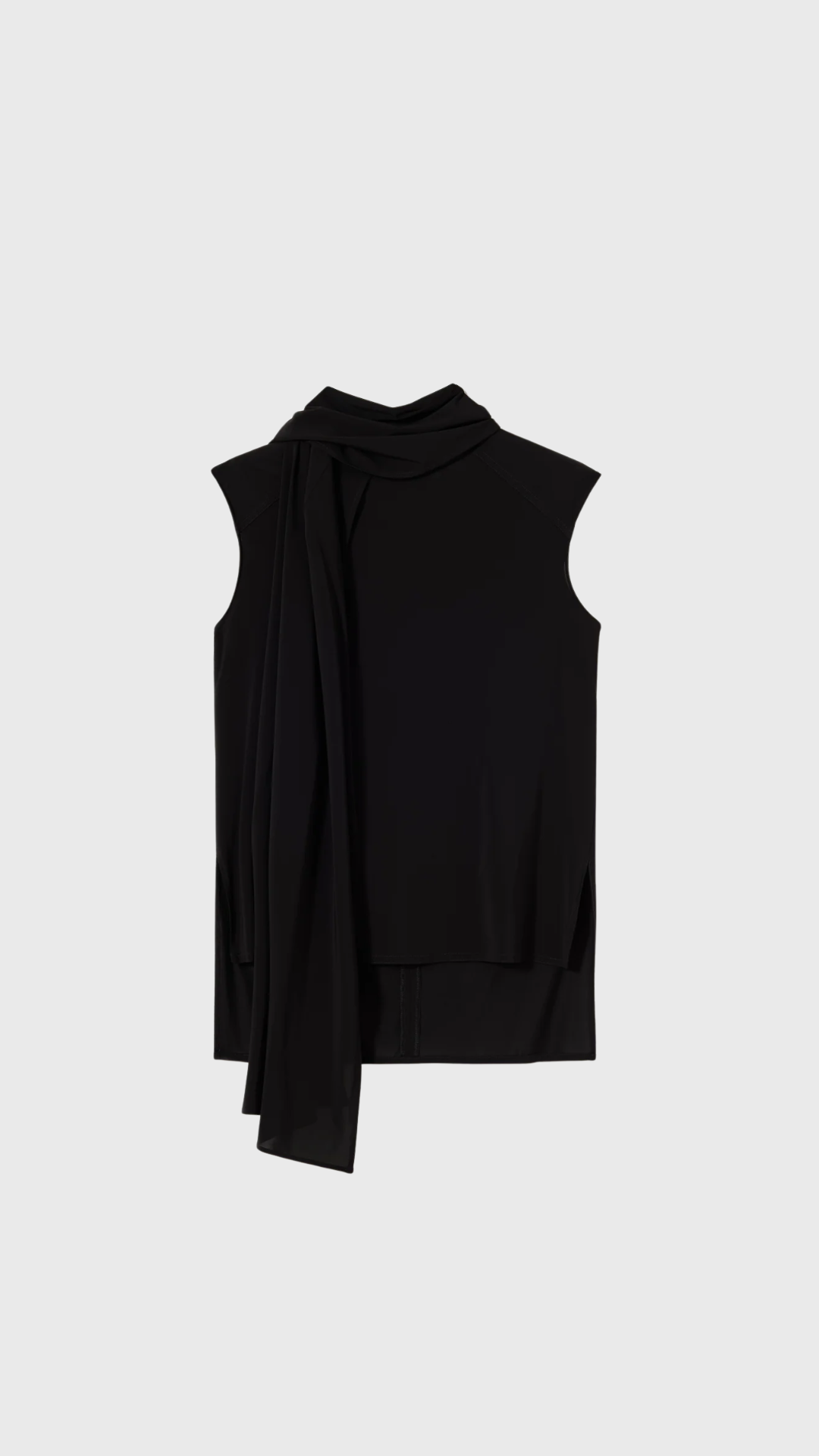 Plan C High Neck Tank Top in Black