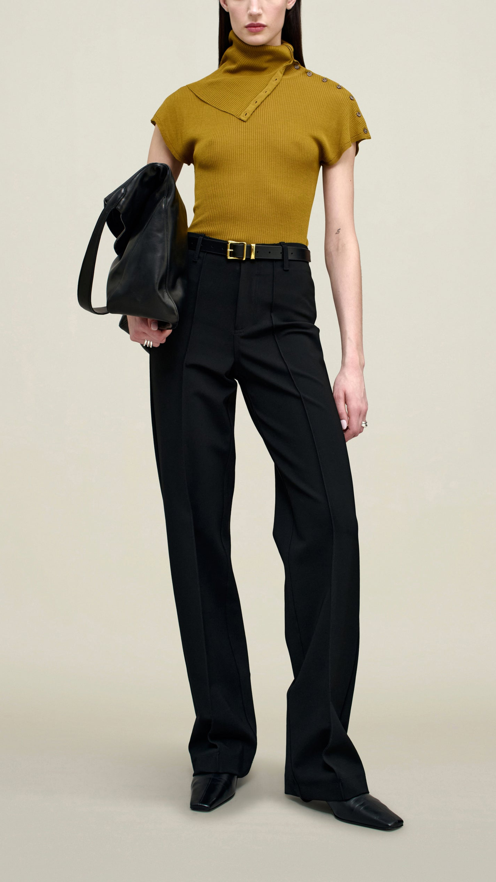 Kallmeyer Garence Knit Top in Harvest Gold