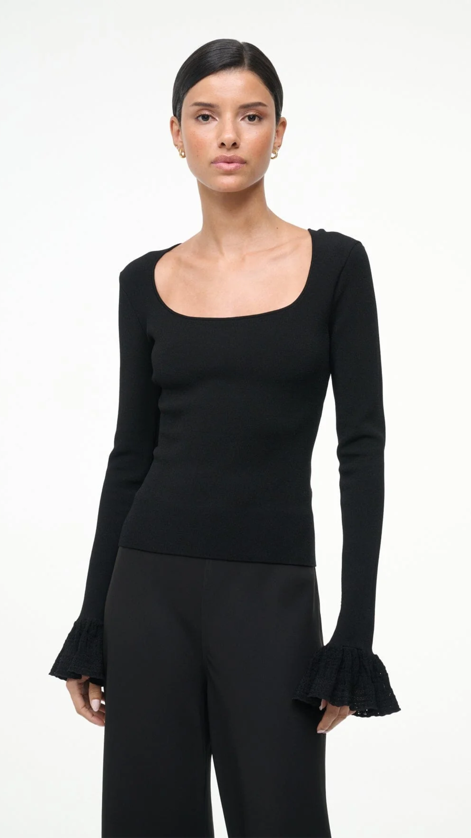 Staud Shelley Top in Black