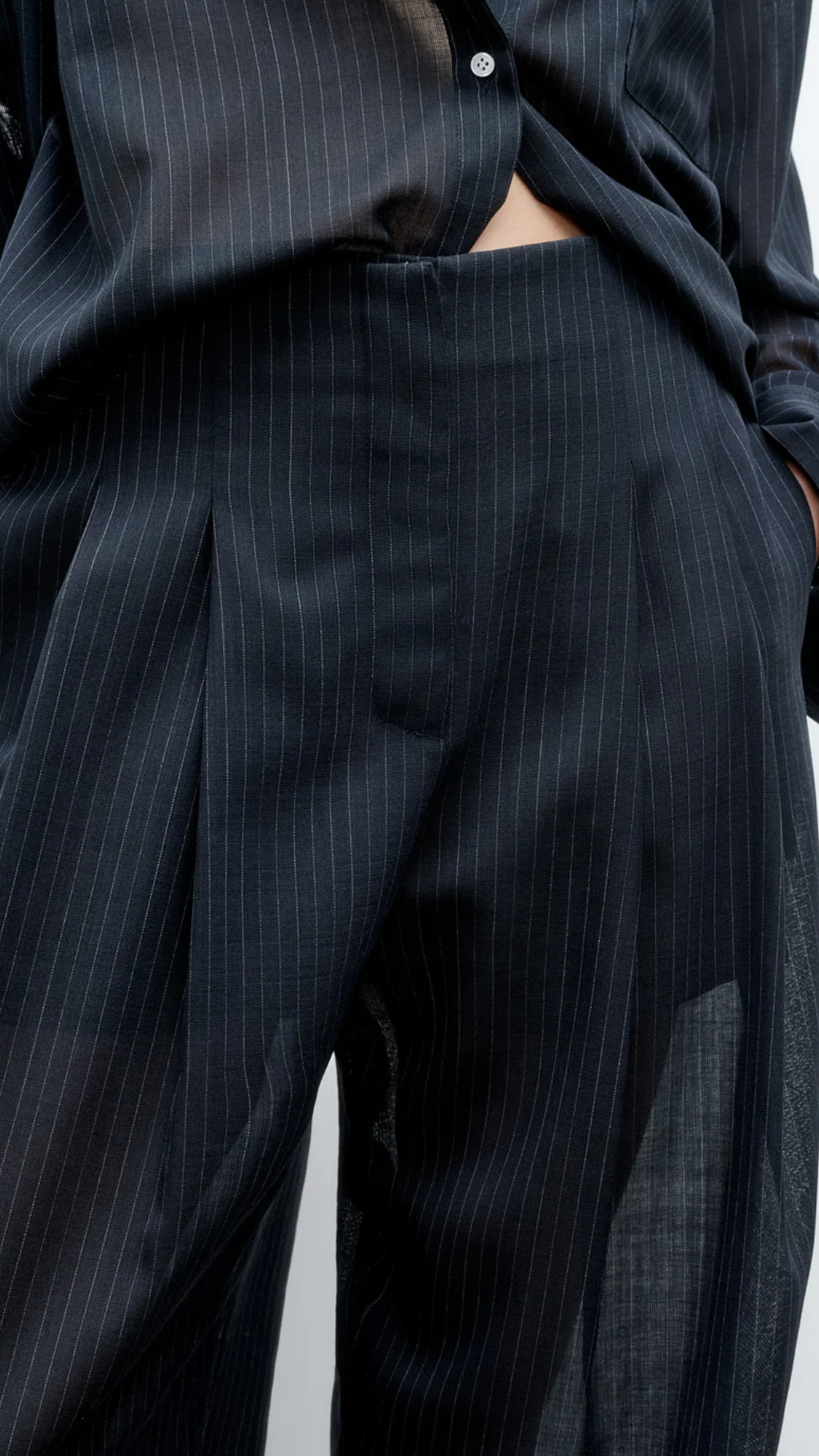 TWP Carries Trouser in Midnight