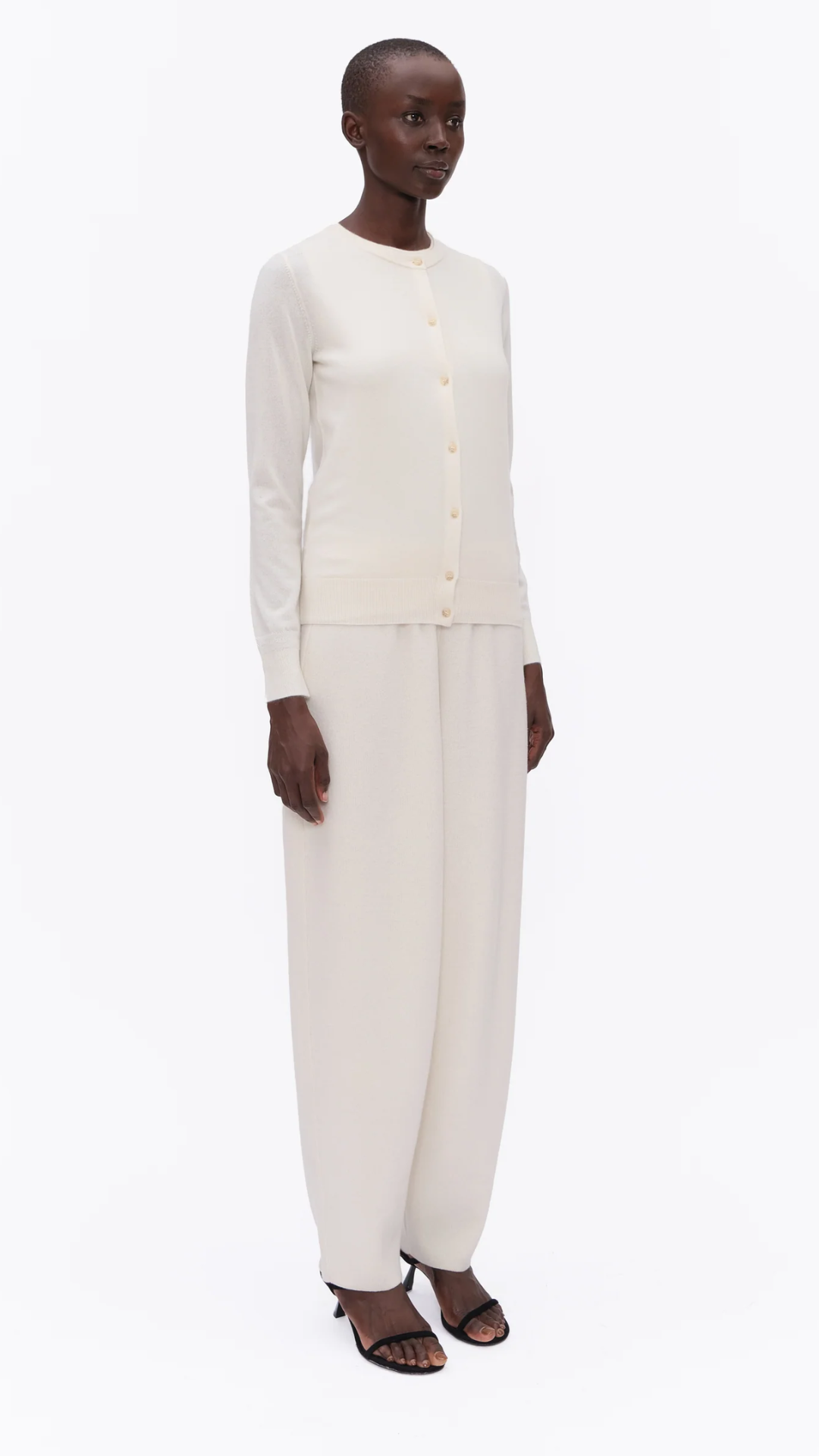 Arch 4 Nappa Cardigan in Ivory