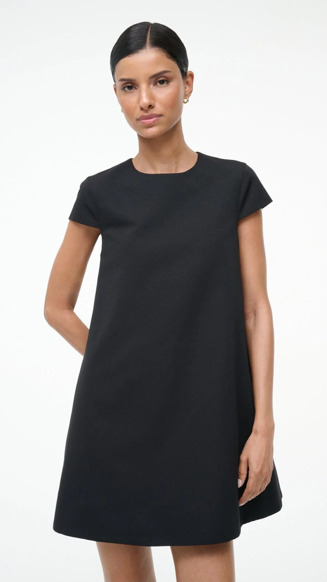 Staud Mia Mini Dress in Black
