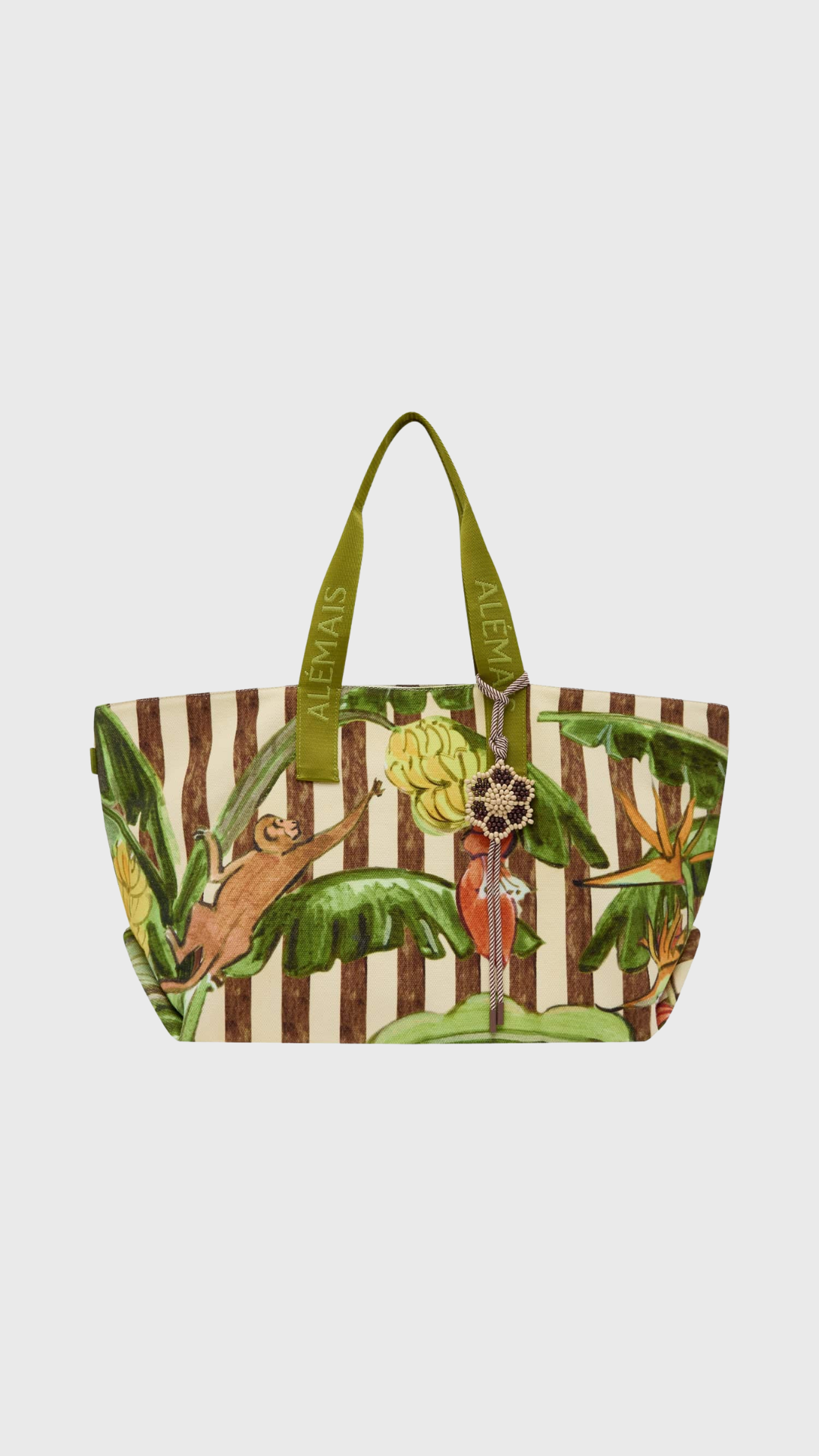 Alemais Toucan Tango Canvas Beach Tote in Multi