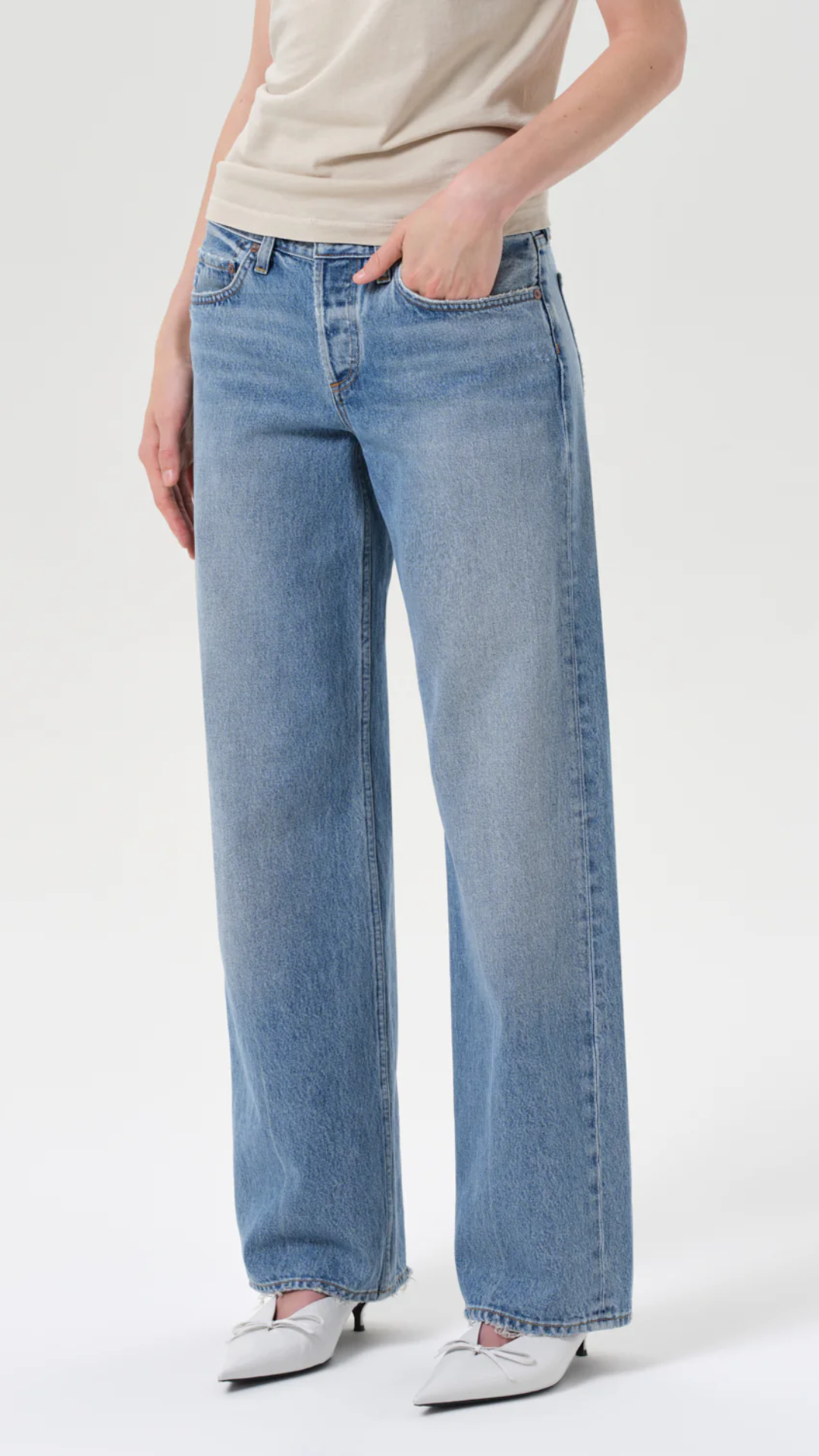 Agolde Low Rise Loose Jean in Vault