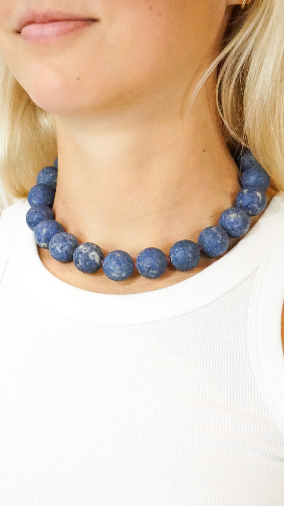 Lizzie Fortunato Dumortierite Beaded Necklace