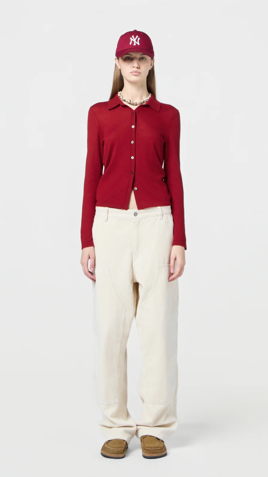 Guest in Residence Elle Shirt in Ruby