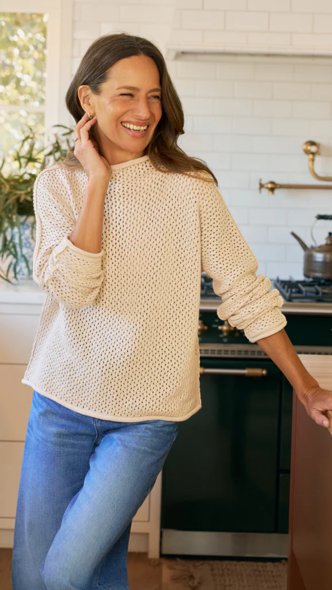 Frank & Eileen Monterey Pointelle Sweater