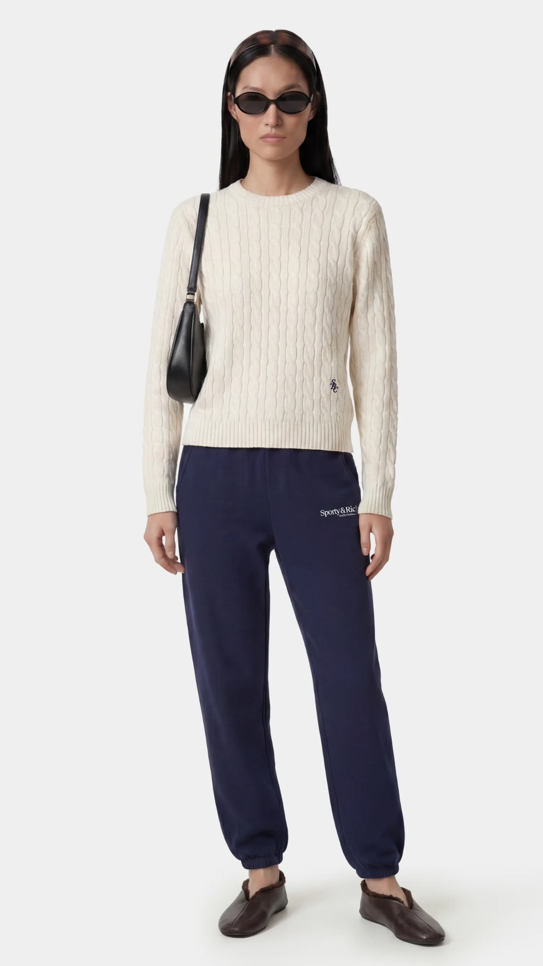 Sporty & Rich Modern Sweatpant in Dark Navy