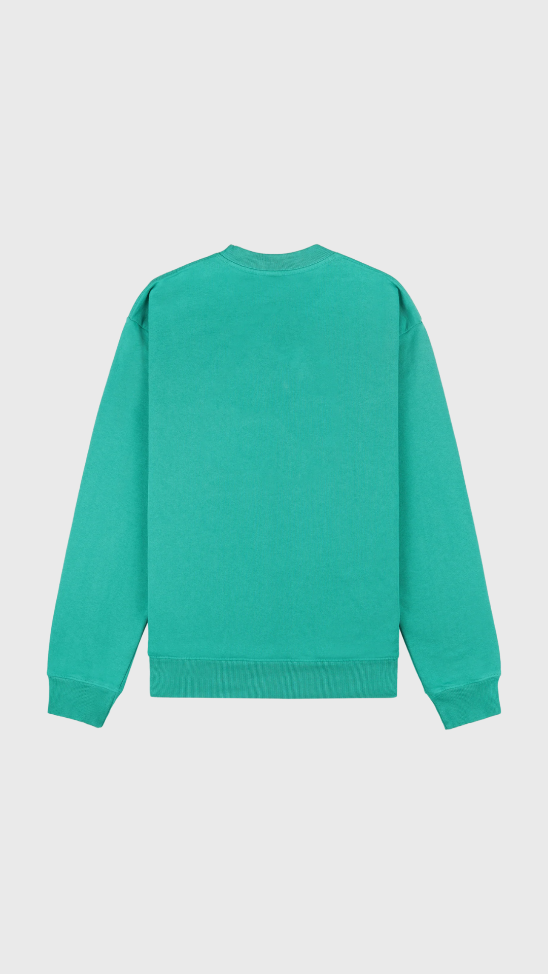 Sporty & Rich Title Embroidered Crewneck in Amalfi Green