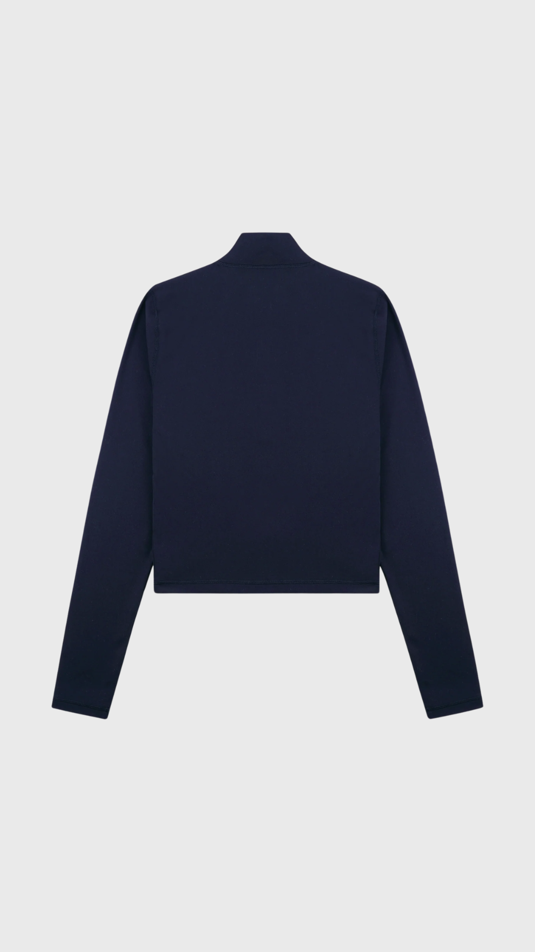 Sporty & Rich Signature Logo Sports Quarter Zip in Dark Navy