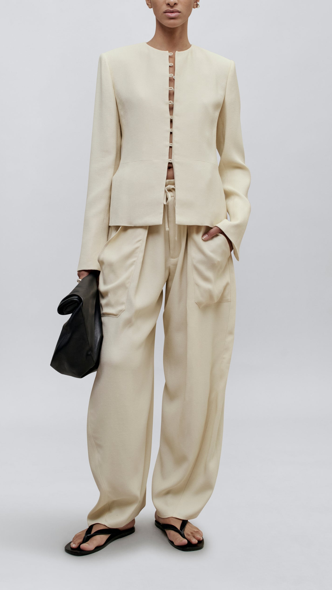 Kallmeyer Tilda Jacket in Waffle Weave Blonde