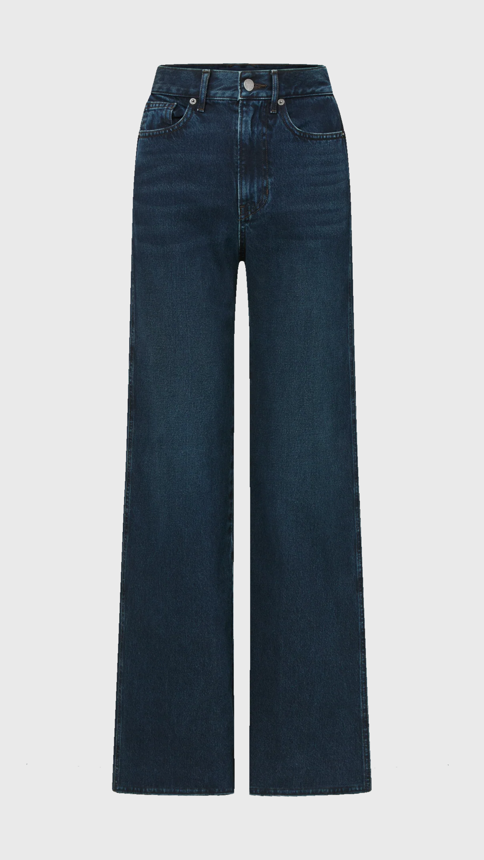 Veronica Beard Taylor High Rise Wide Leg Jean in Dark Midnight