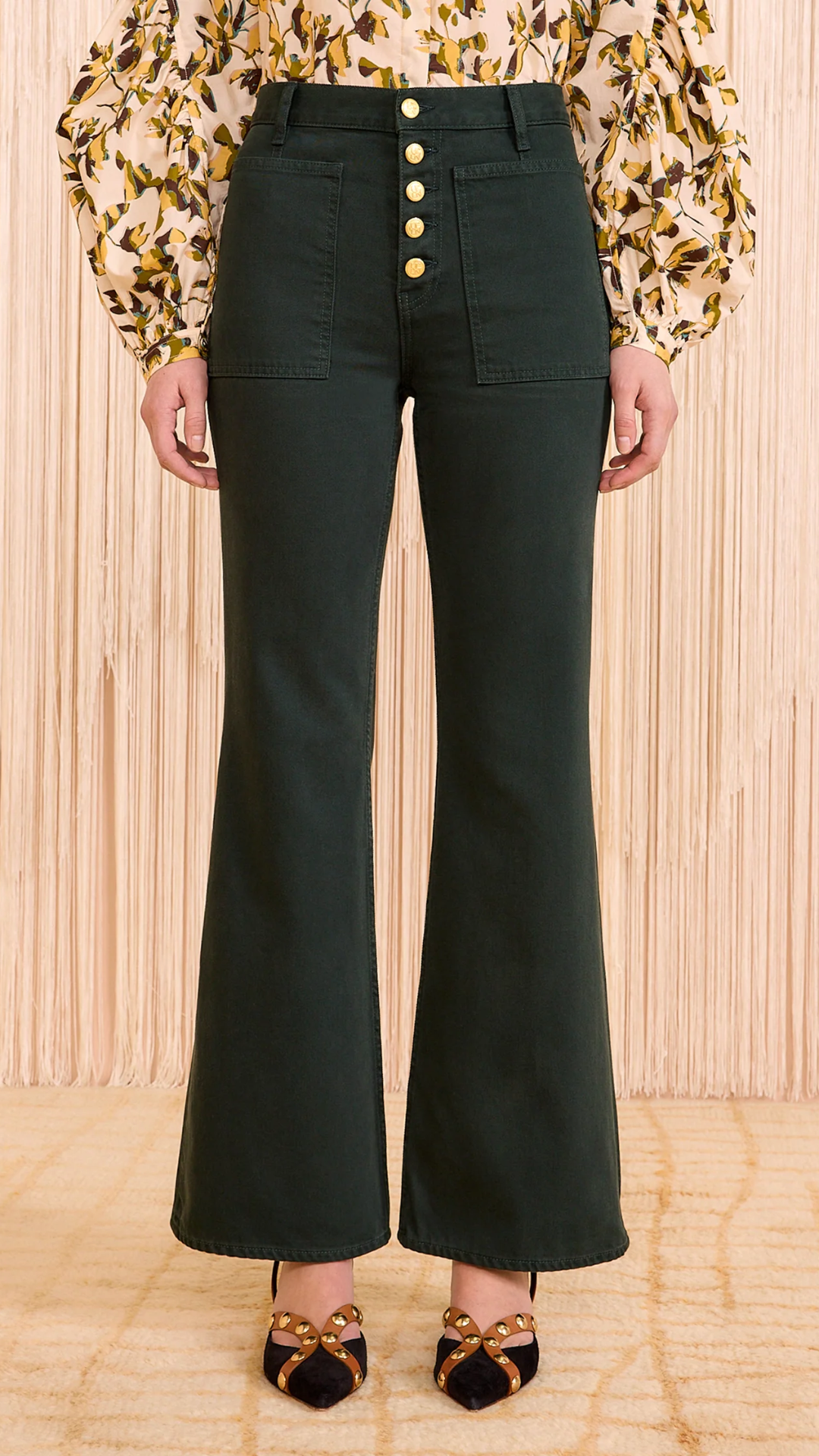 Ulla Johnson The Lou High Rise Jean in Hunter