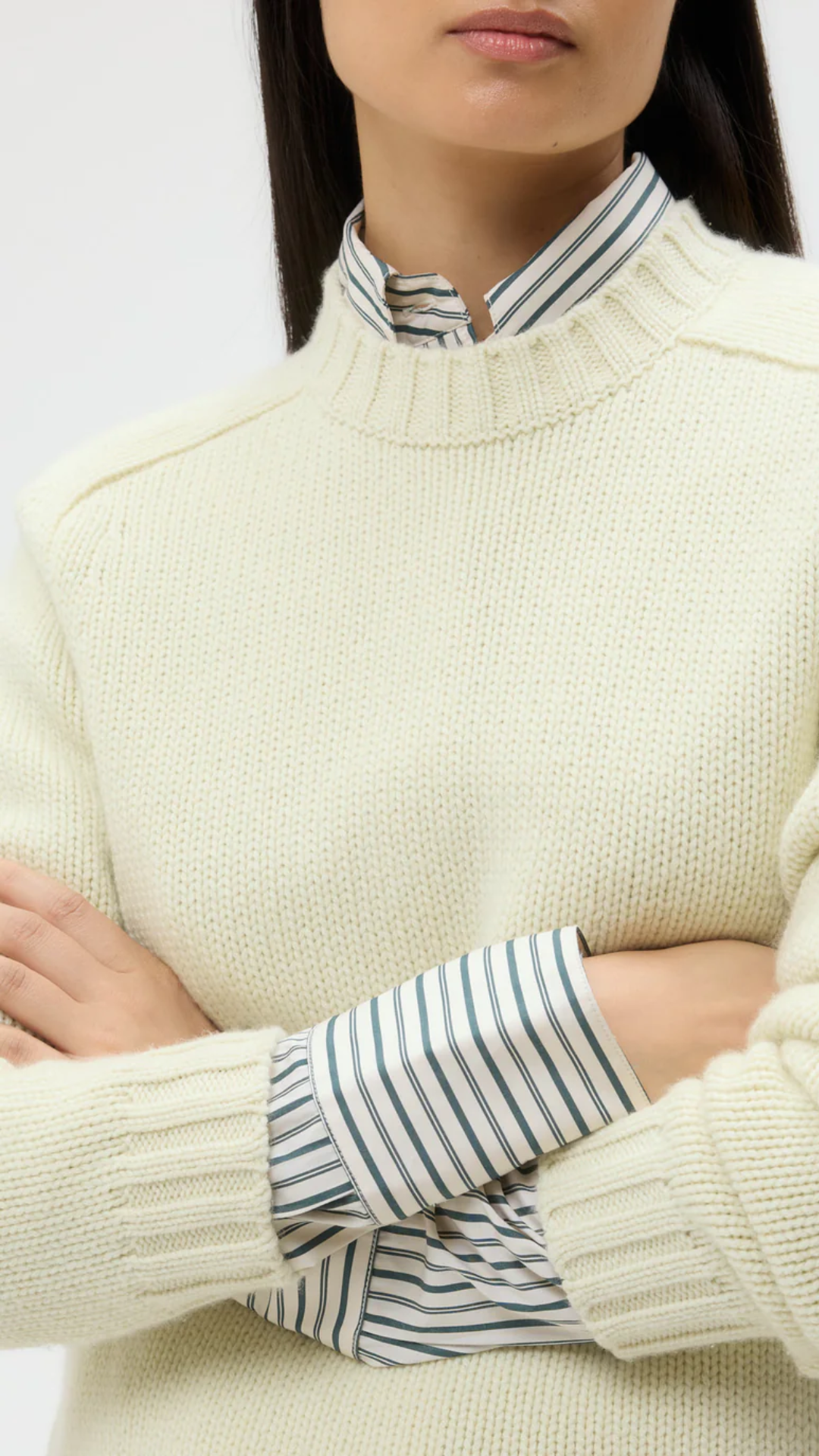TWP New Jill Crewneck Sweater in Blush