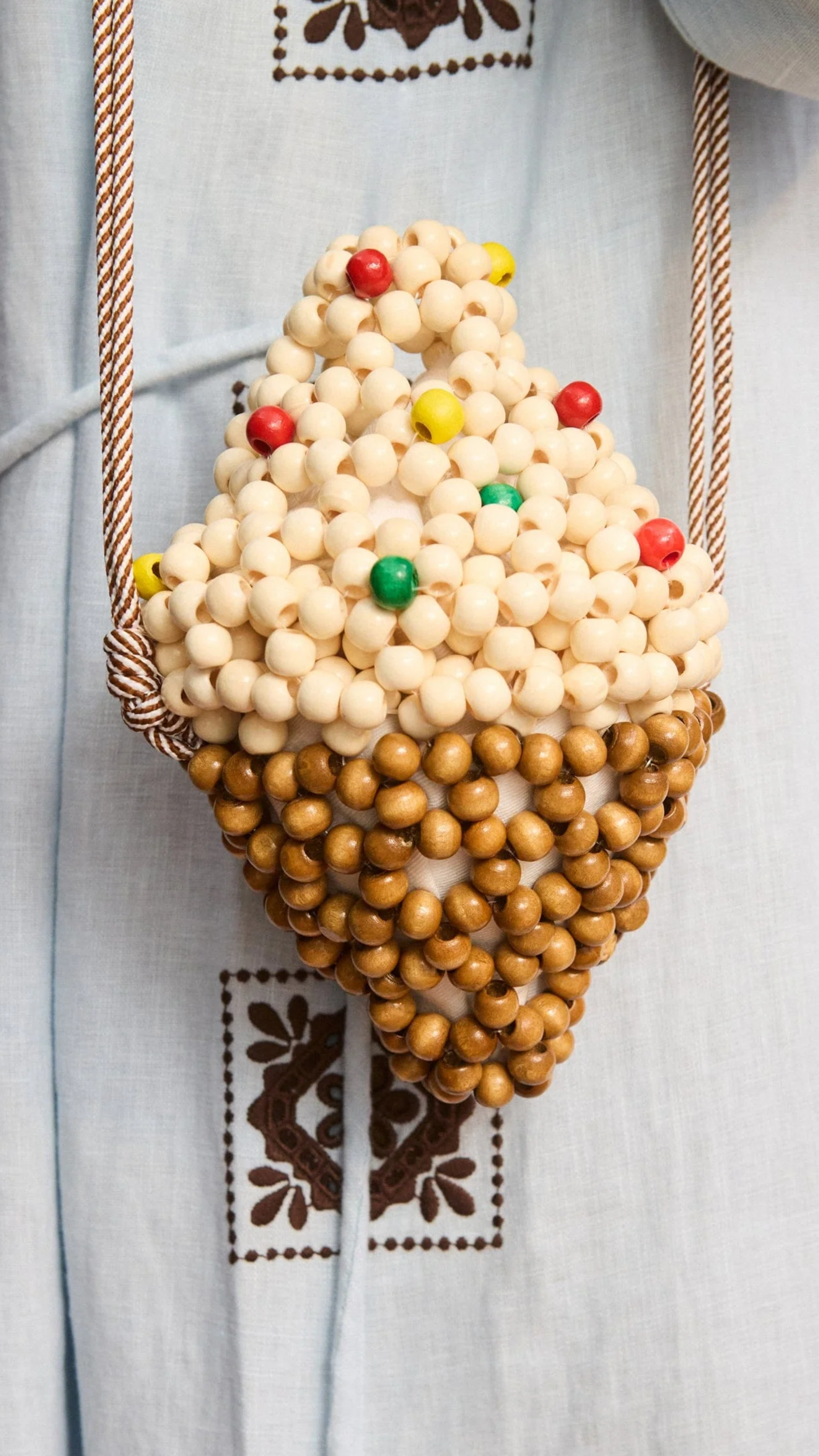Alemais Wood Bead Gelato Mini Bag in Mutli