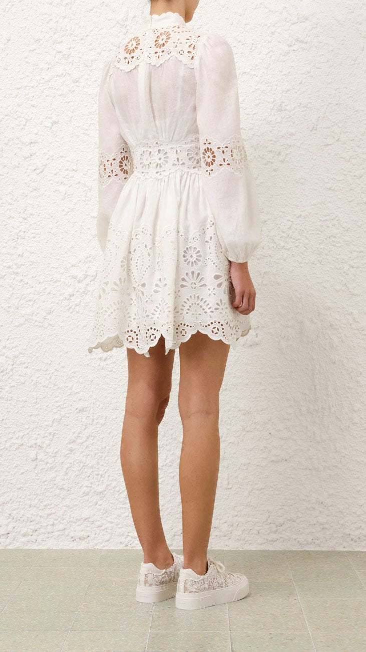 Zimmermann Acacia Broderie Mini Dress