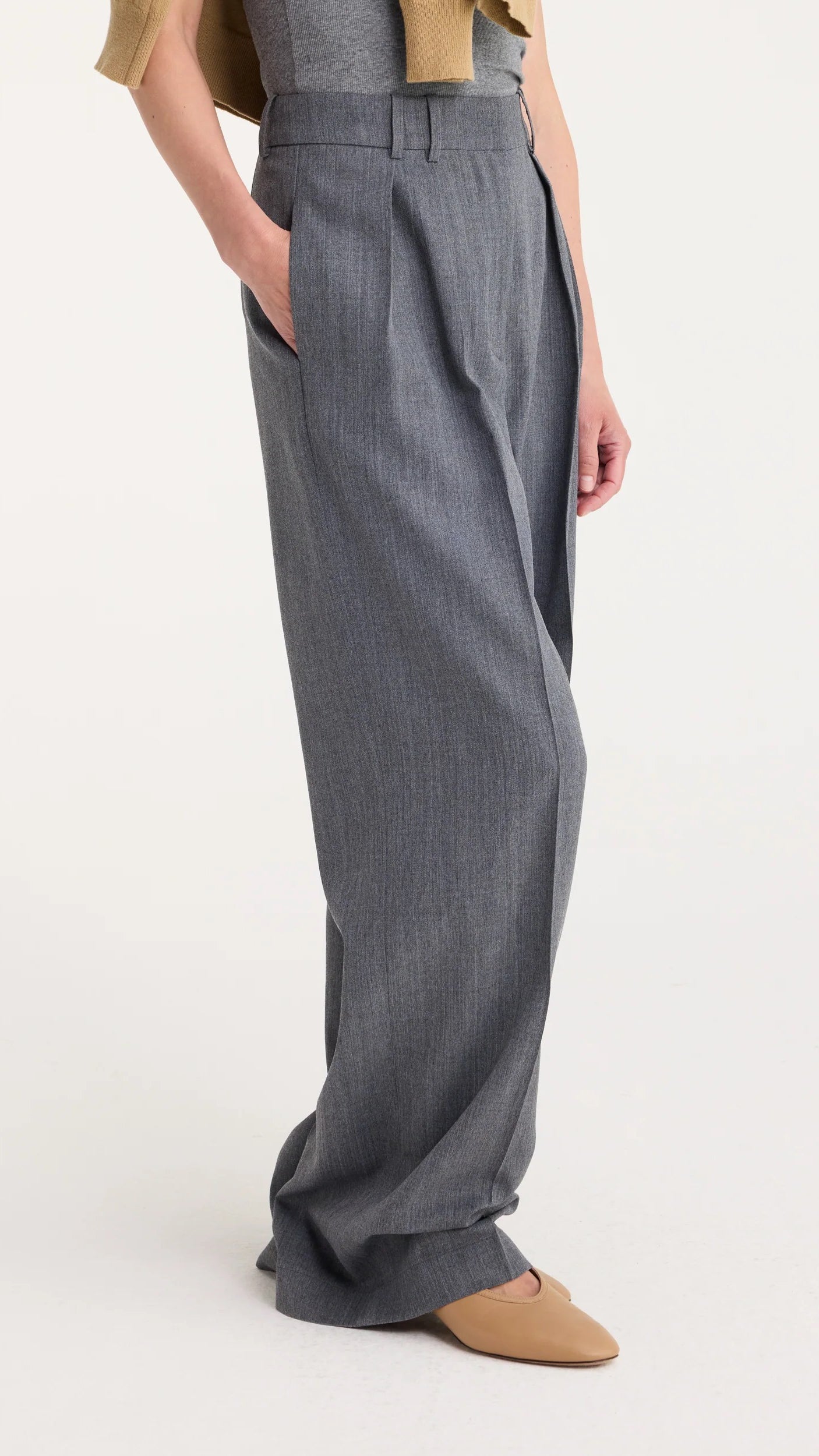 Rohe Wide Leg Tailored Trousers