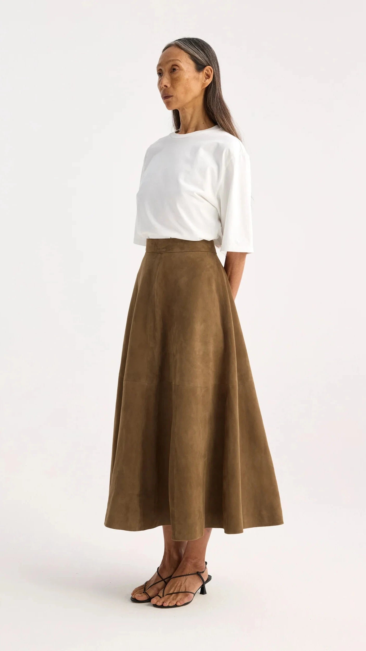 Rohe Suede A-line Skirt