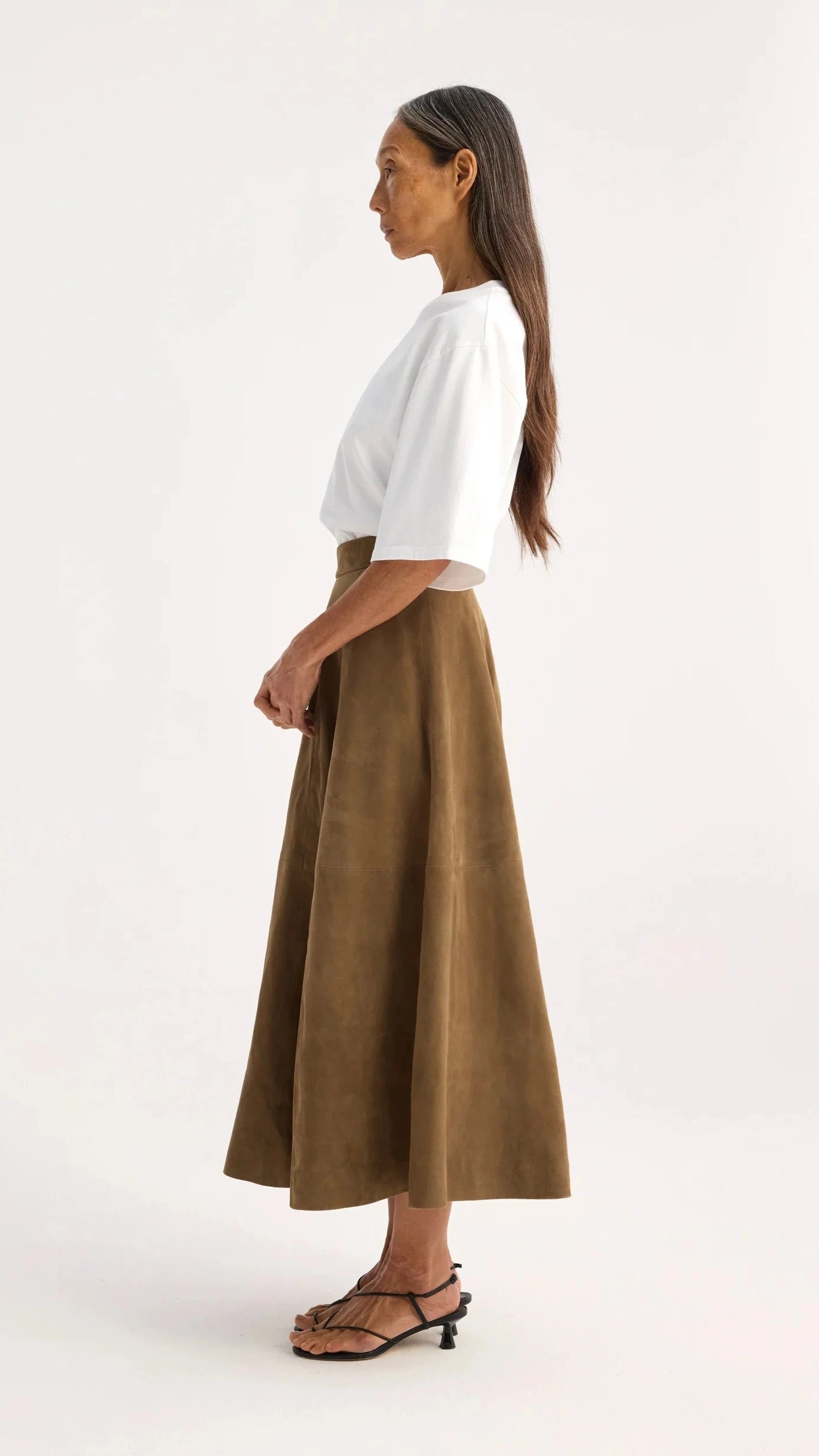 Rohe Suede A-line Skirt