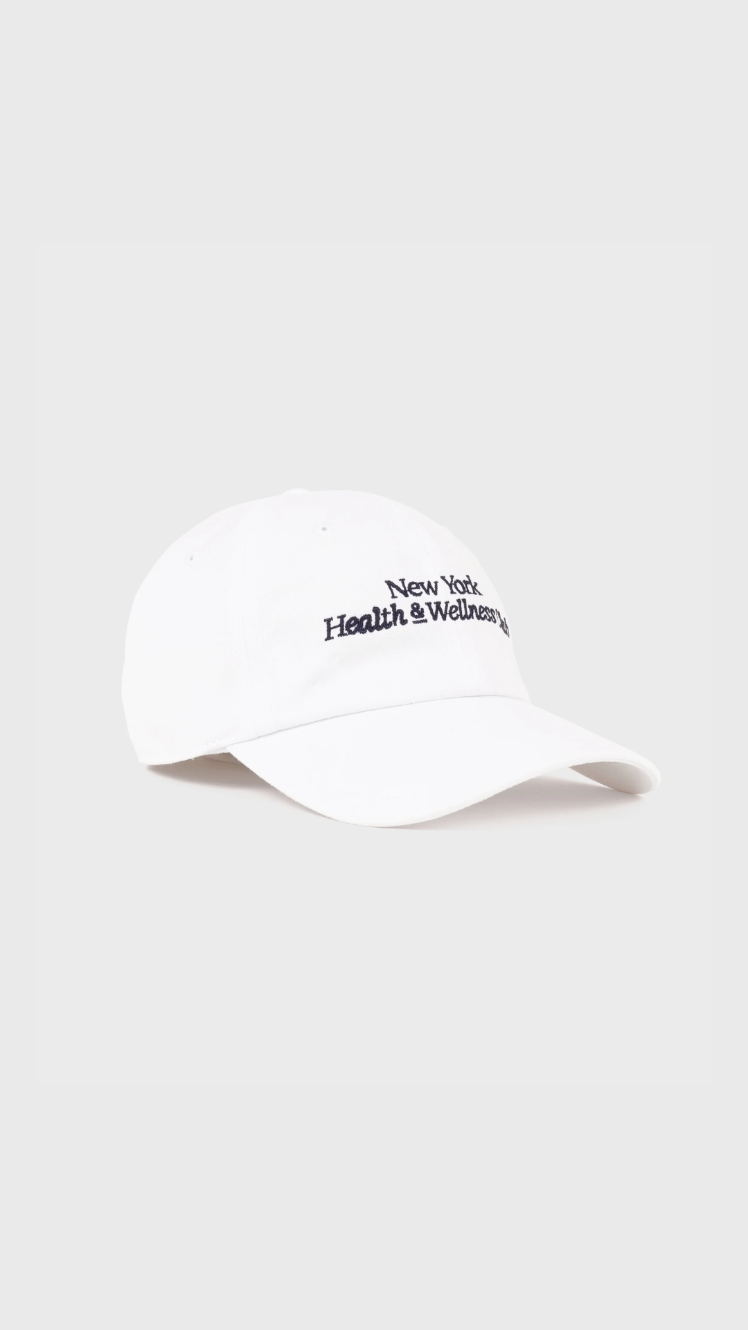 Sporty & Rich Modern Hat in White/Navy