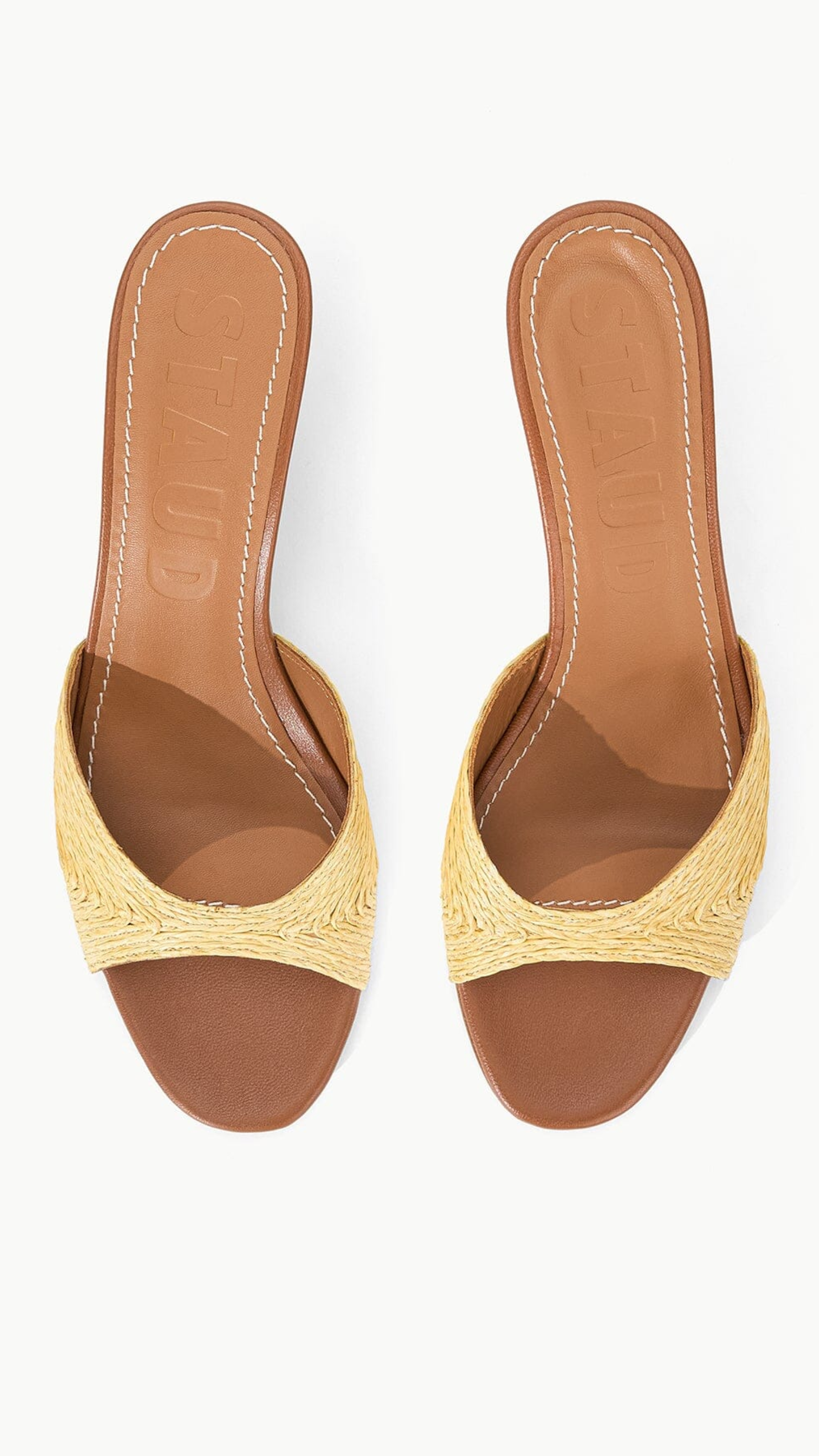 Staud Brigitte Mule in Natural