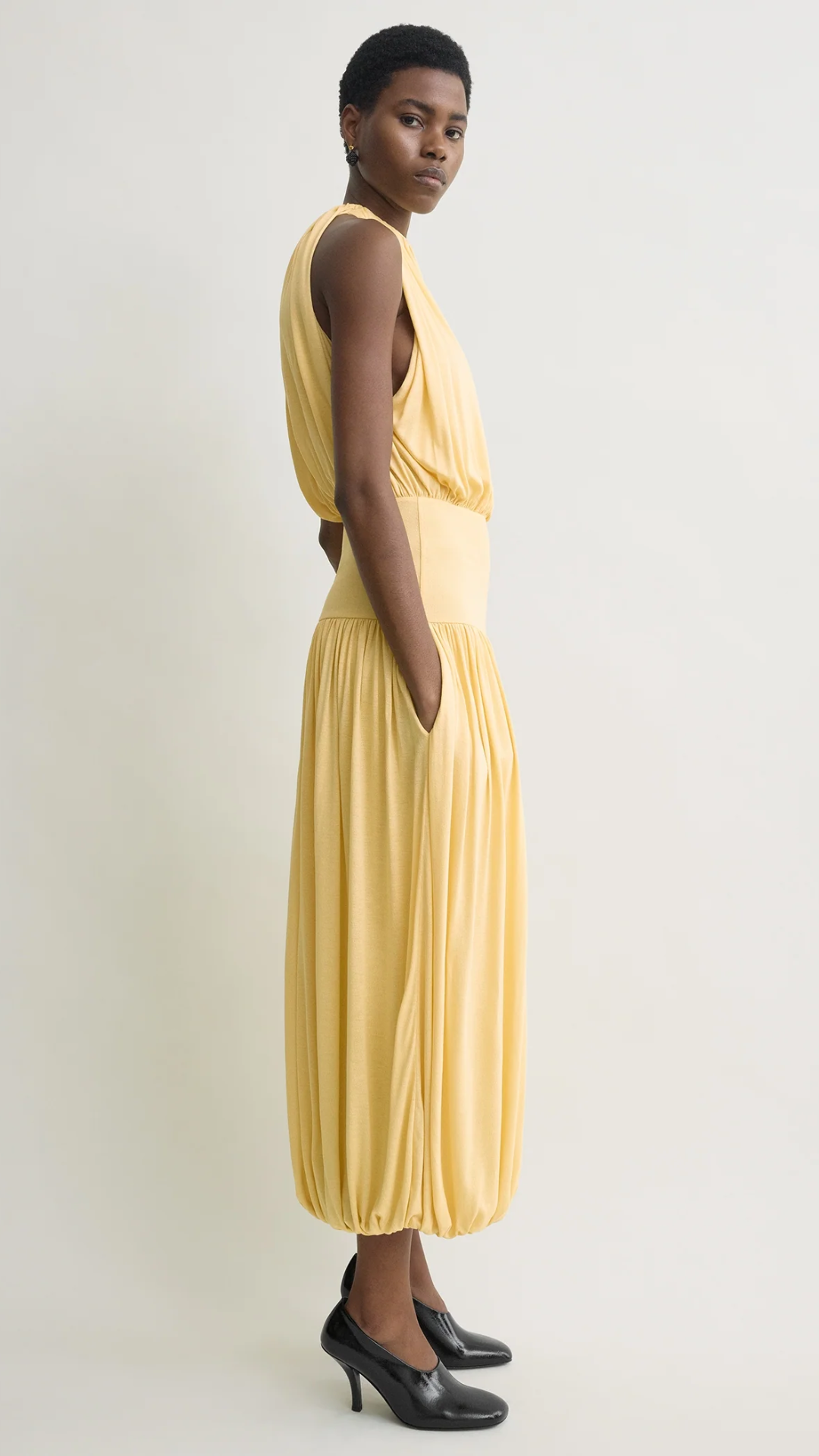 Toteme Soft Gathered Halter Dress