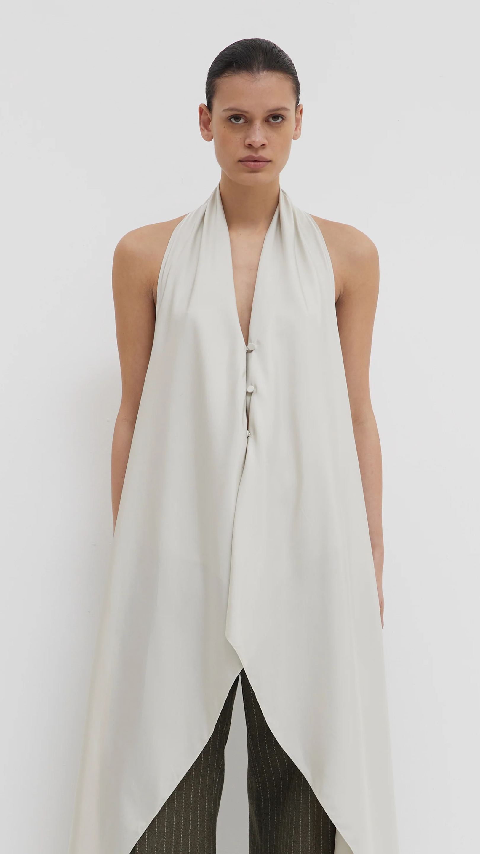 Christian Wijnants Trini Top in Cement