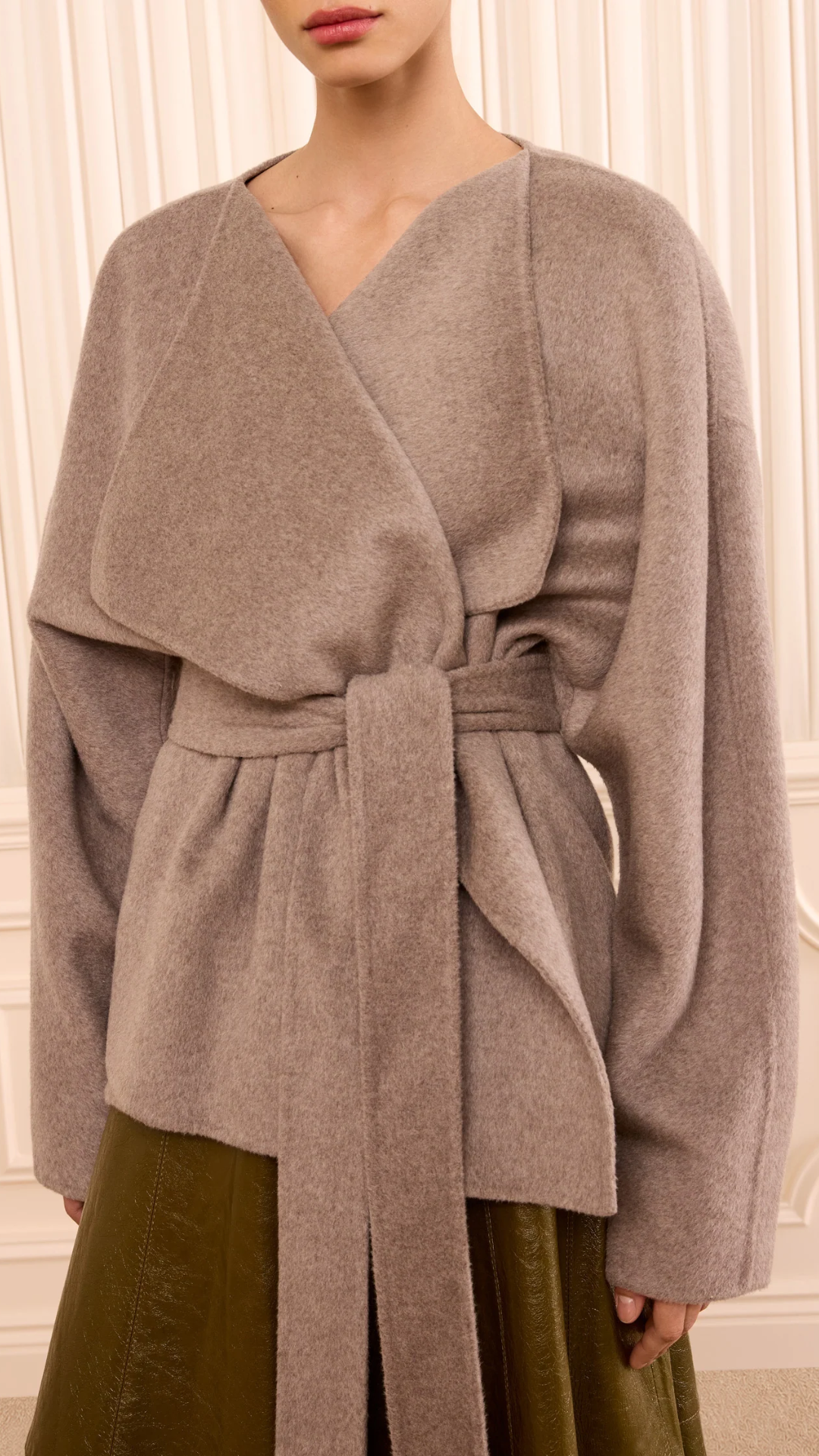 Ulla Johnson Sasha Wool Coat in Dove Melange