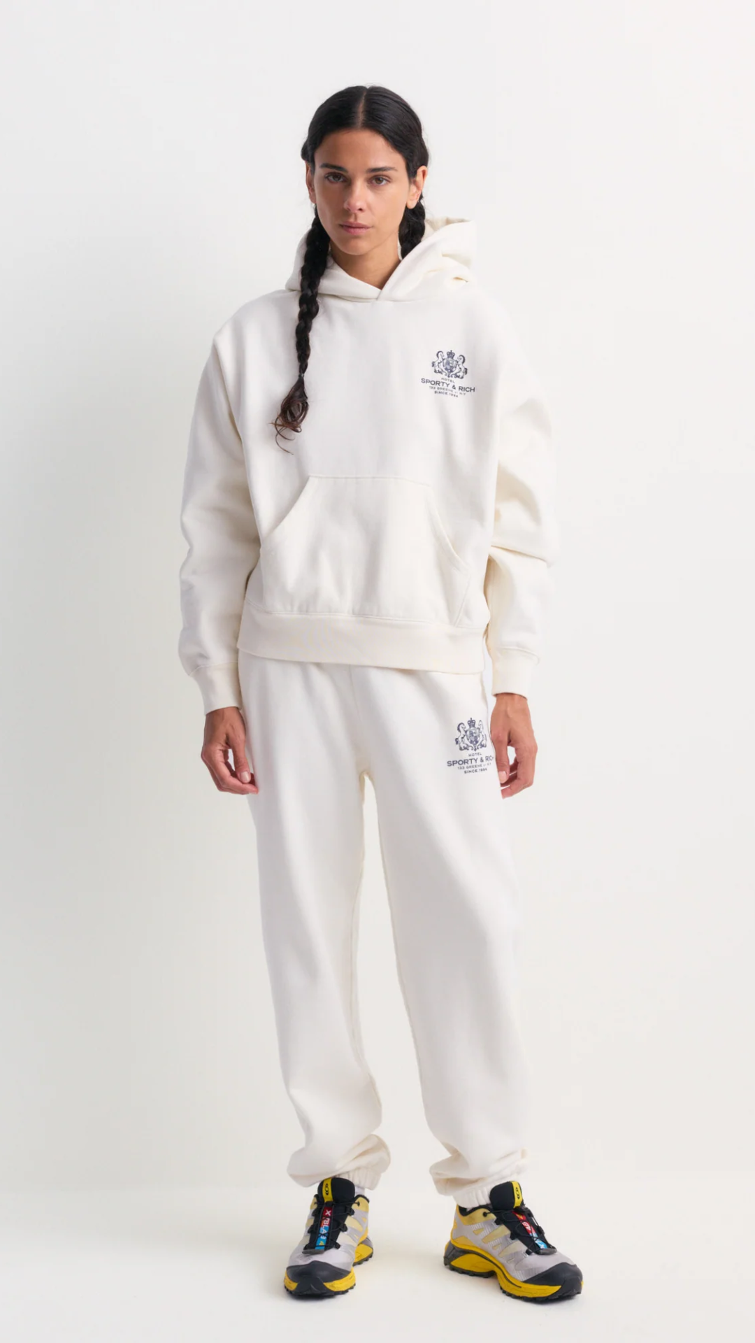 Sporty & Rich Brianno SR Hotel Sweatpant in Off White