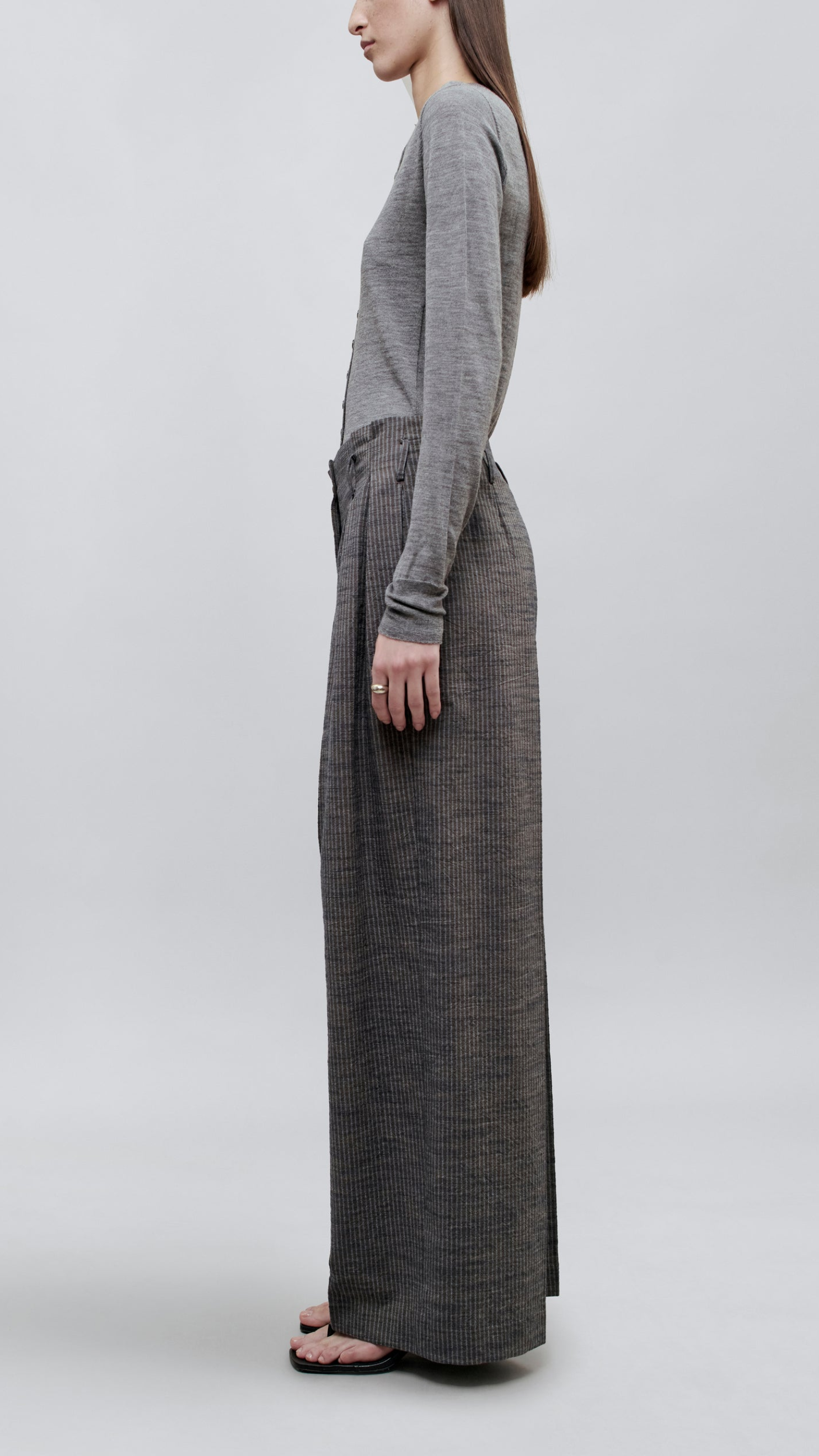 Kallmeyer Percie Railroad Cotton Lyocell Trouser in French Blue