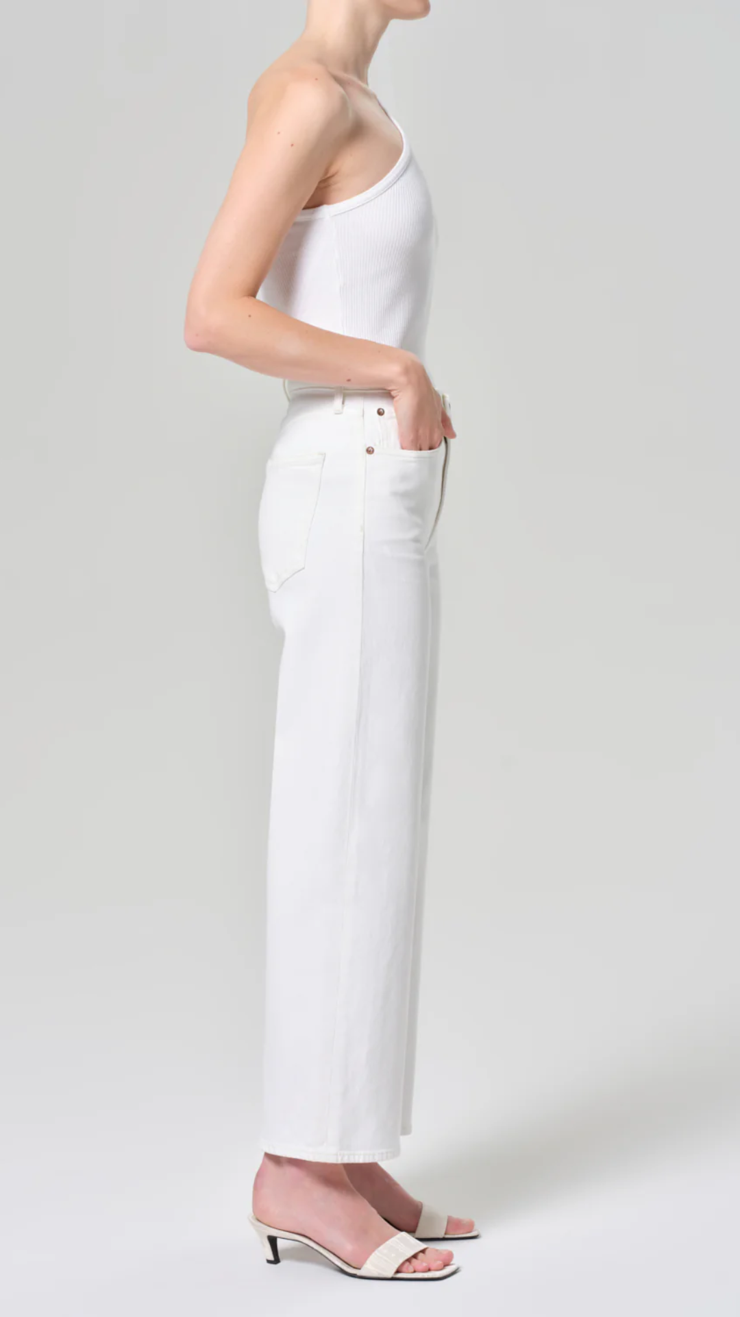 Agolde Harper Jean in White Wash