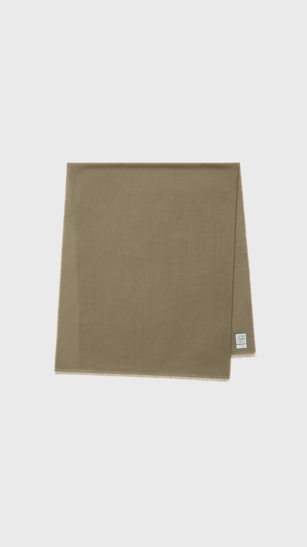 Toteme Light Wool Scarf in Hazel