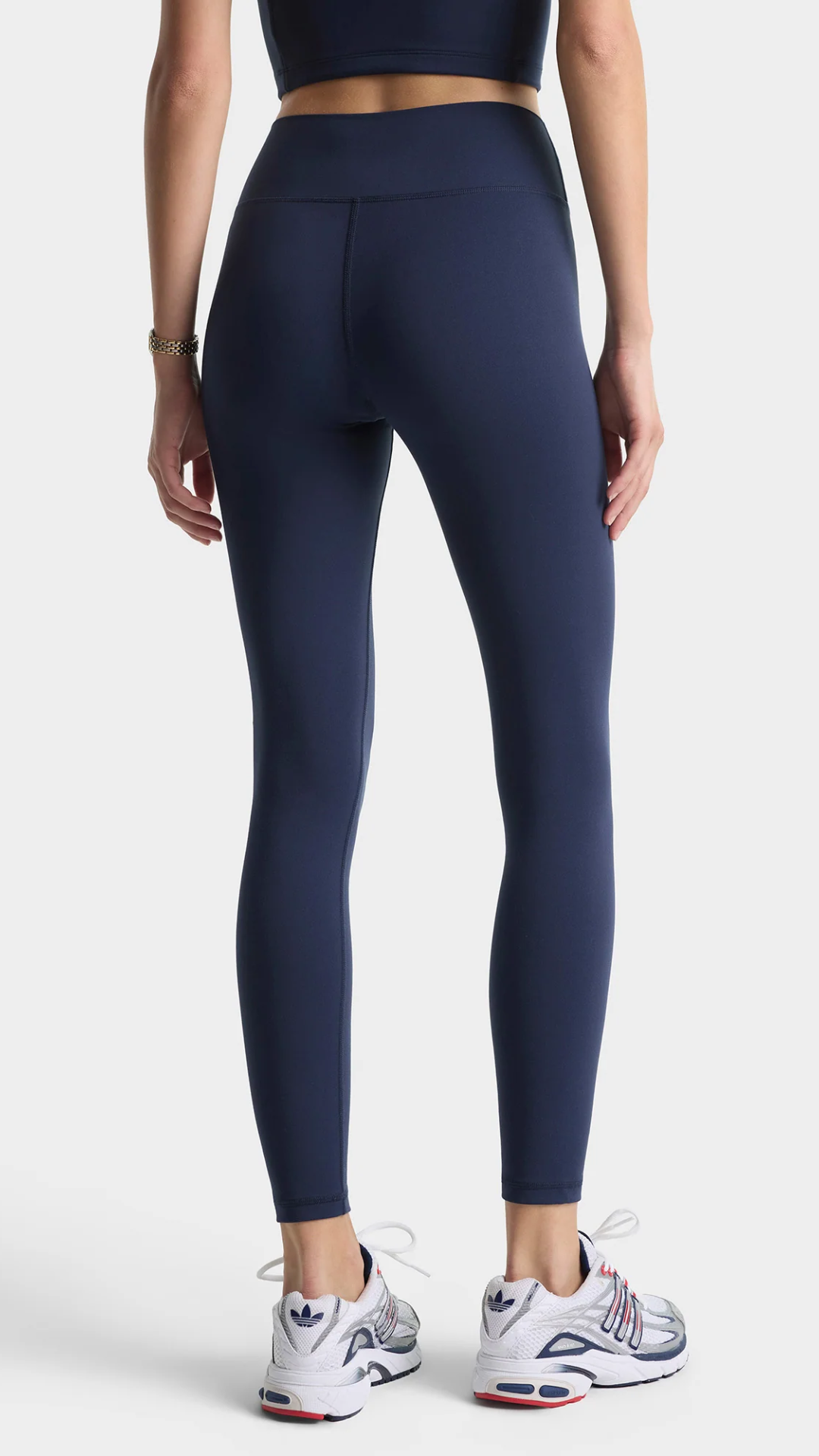 Sporty & Rich Signature Logo Legging in Dark Navy