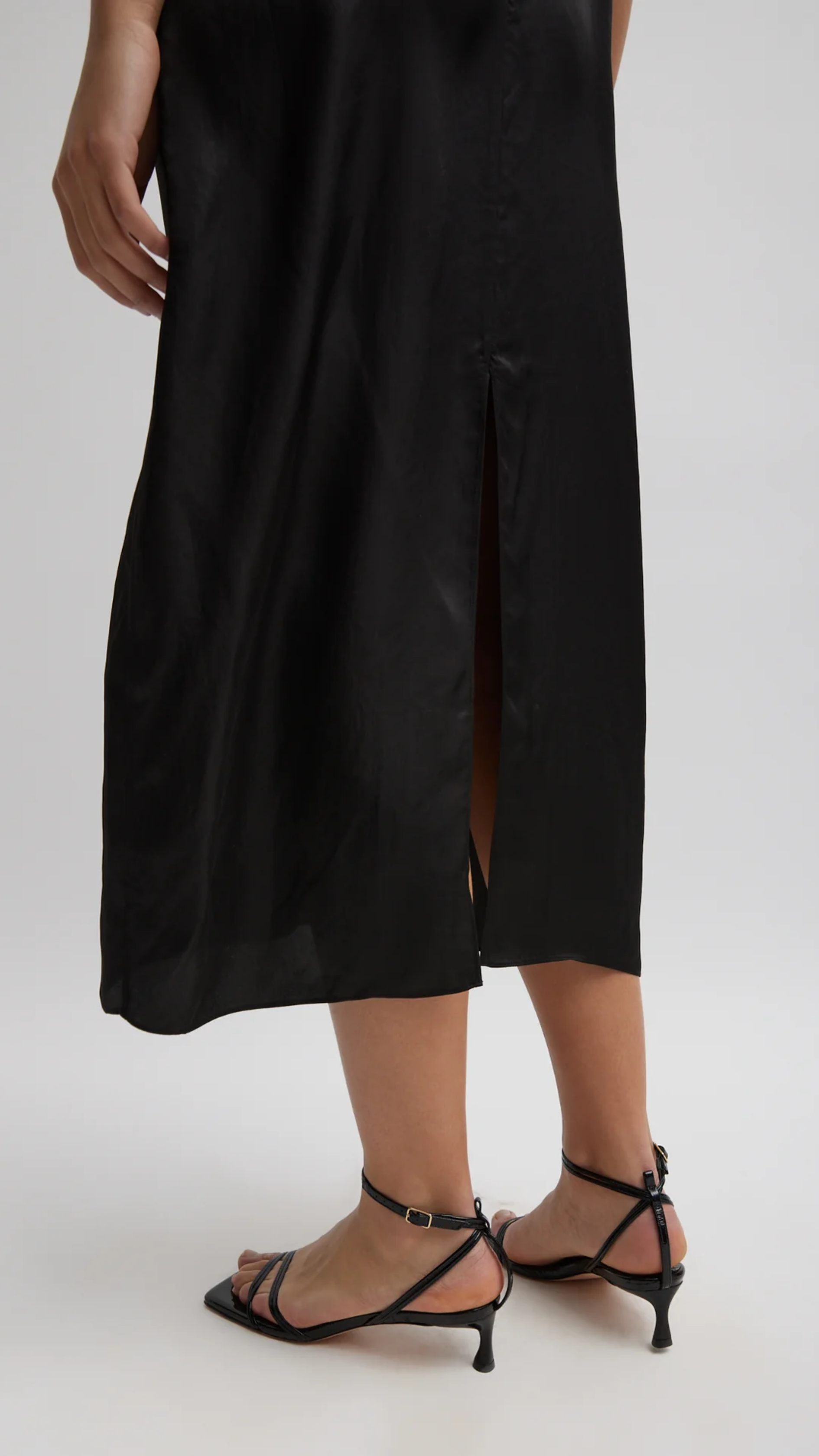 Tibi The Slip Dress in Black