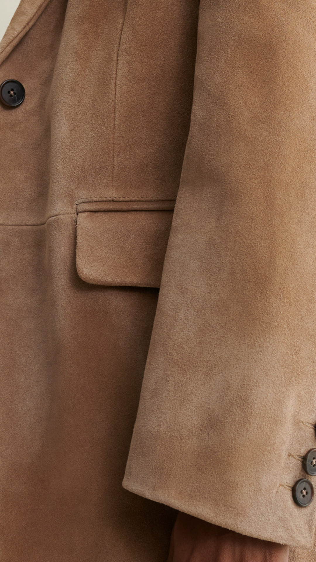 Arma Benny Suede Blazer in Beige