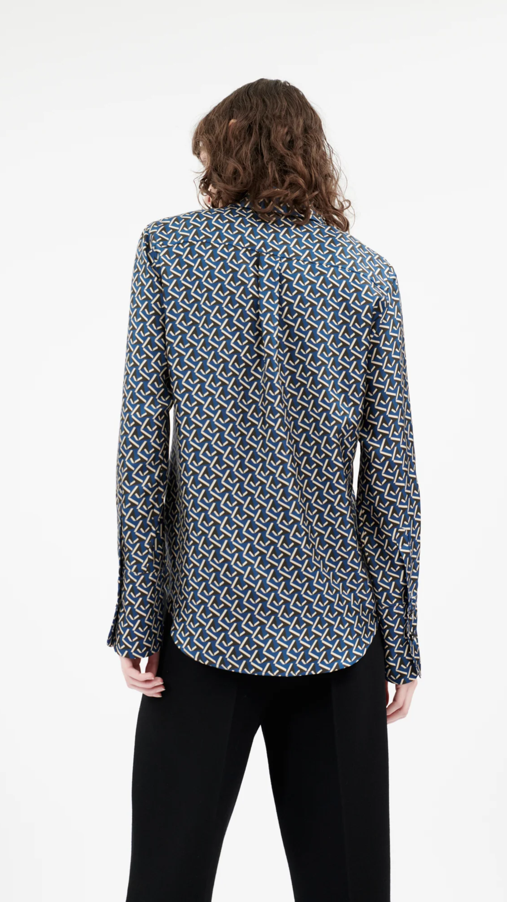 Odeeh Pattern Shirt in Admiral