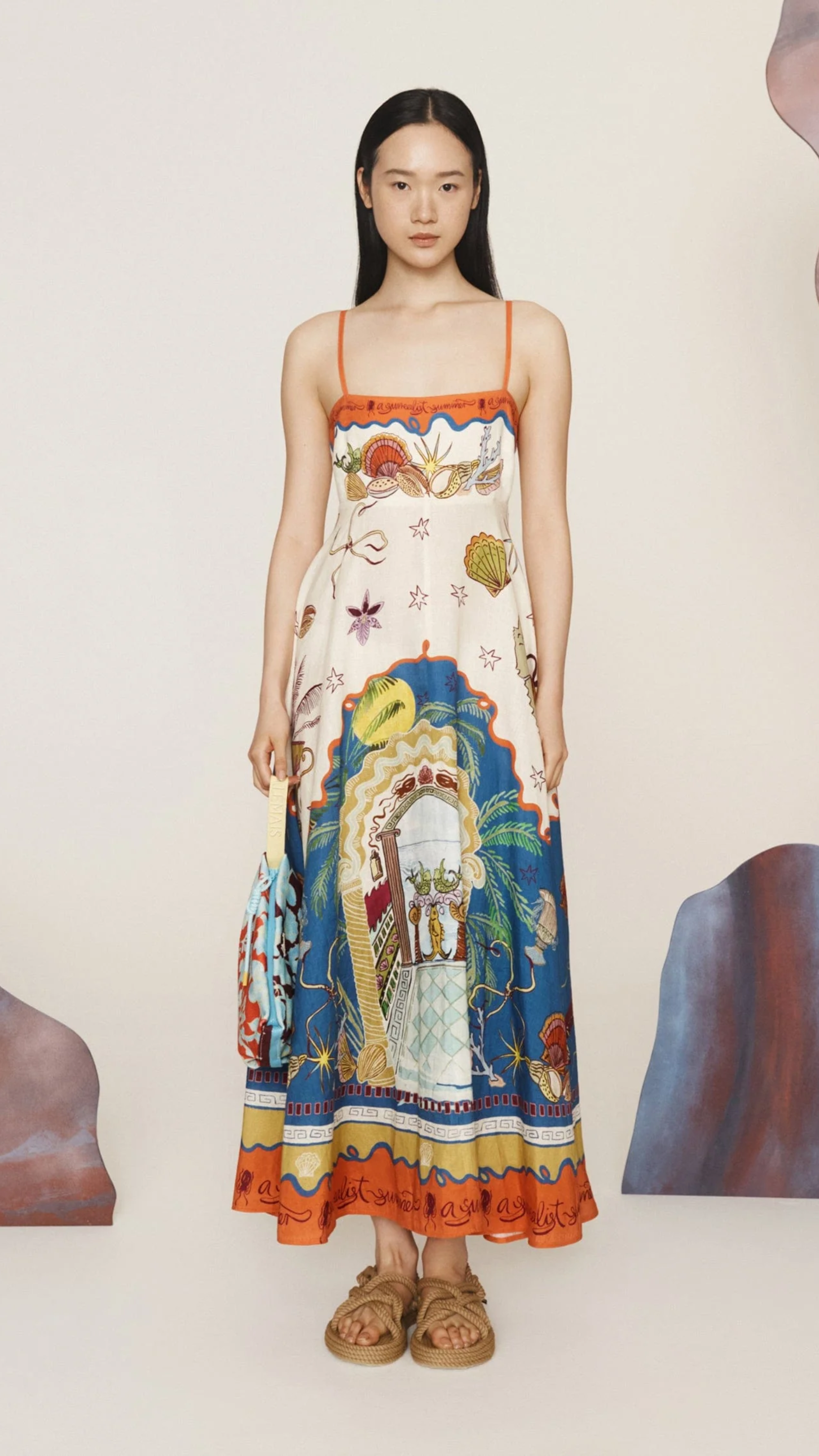 Alemais Surrealist Summer Sundress in Multi