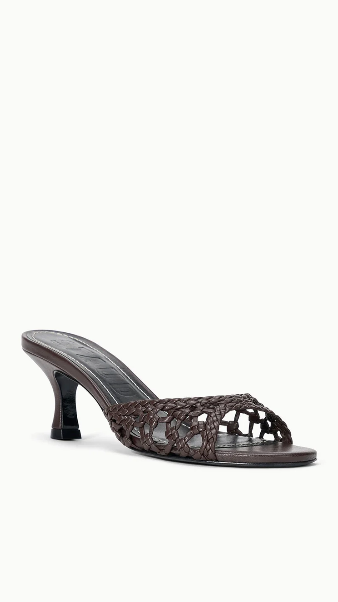 Staud Bridgette Knotted Mule in Espresso