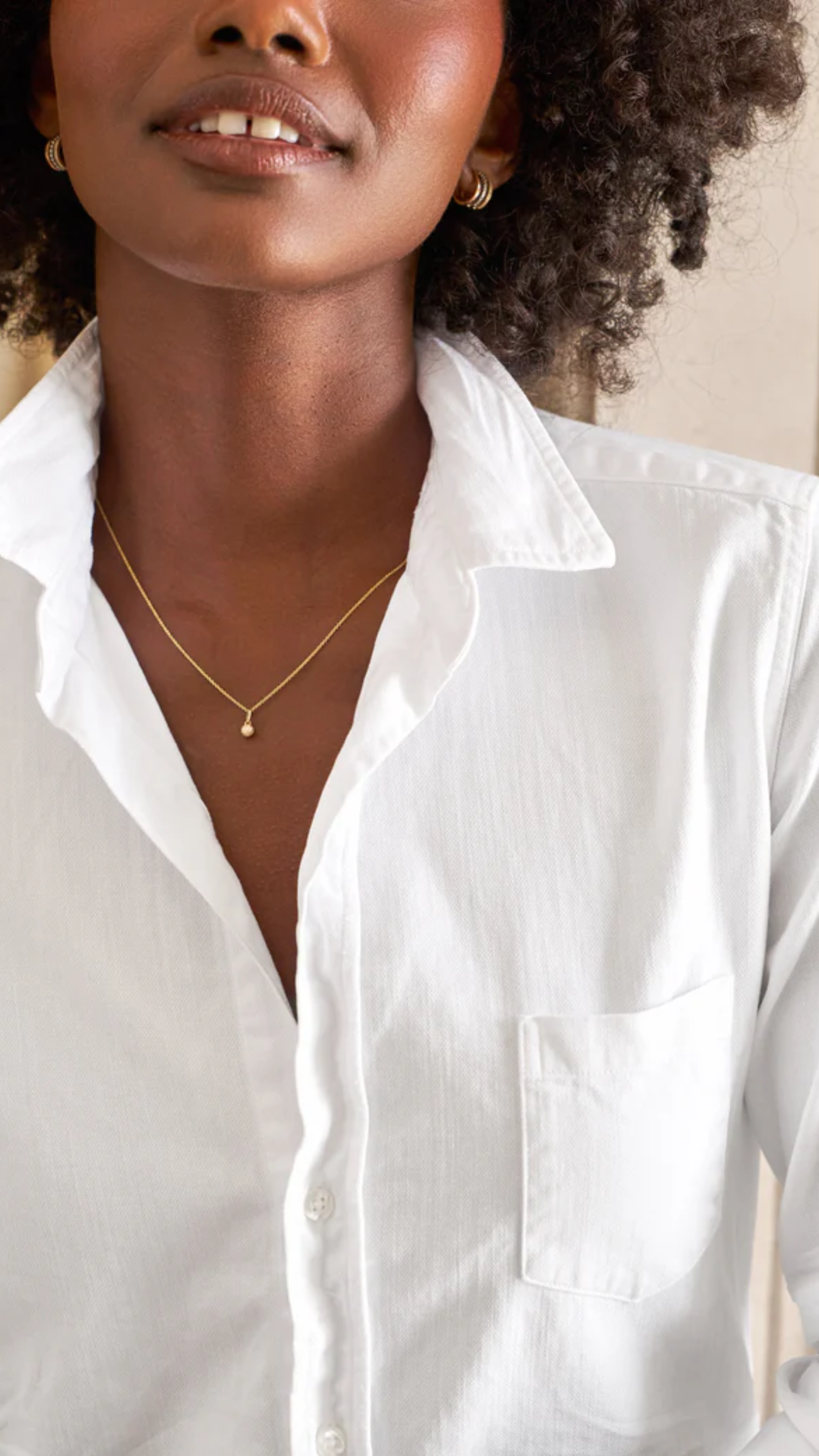 Frank & Eileen Barry Tailored Button Up Shirt in White Tailored Denim