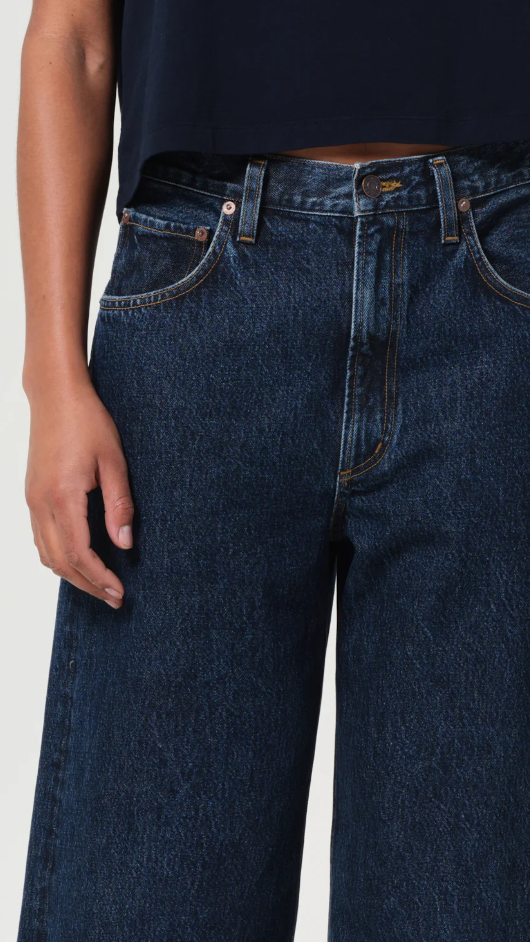 Agolde Low Curve Crop Jean In Pendulum