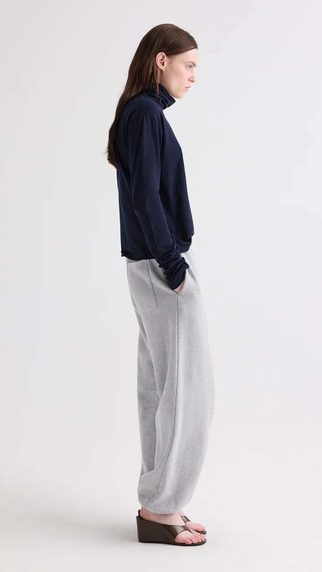 TWP Jetties Jogger in Light Heather Grey