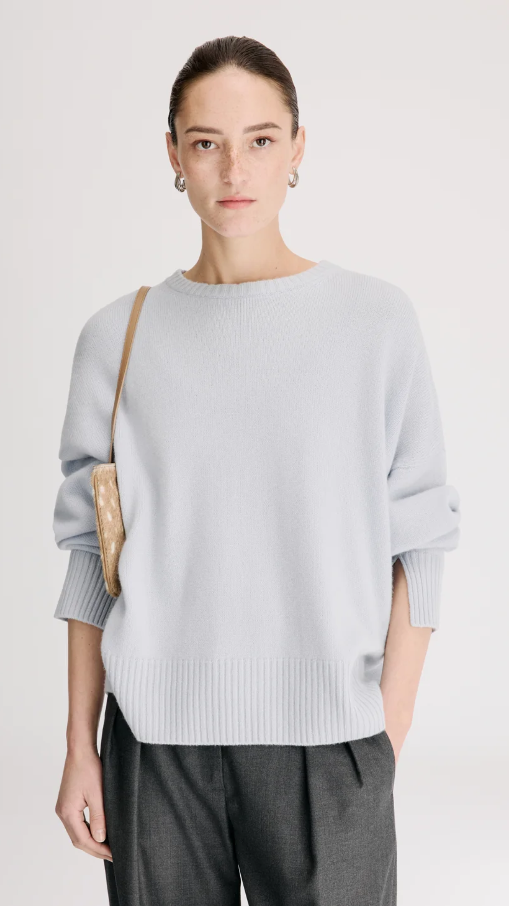 Loulou de Saison Anton LDS Cashmere Sweater in Light Blue