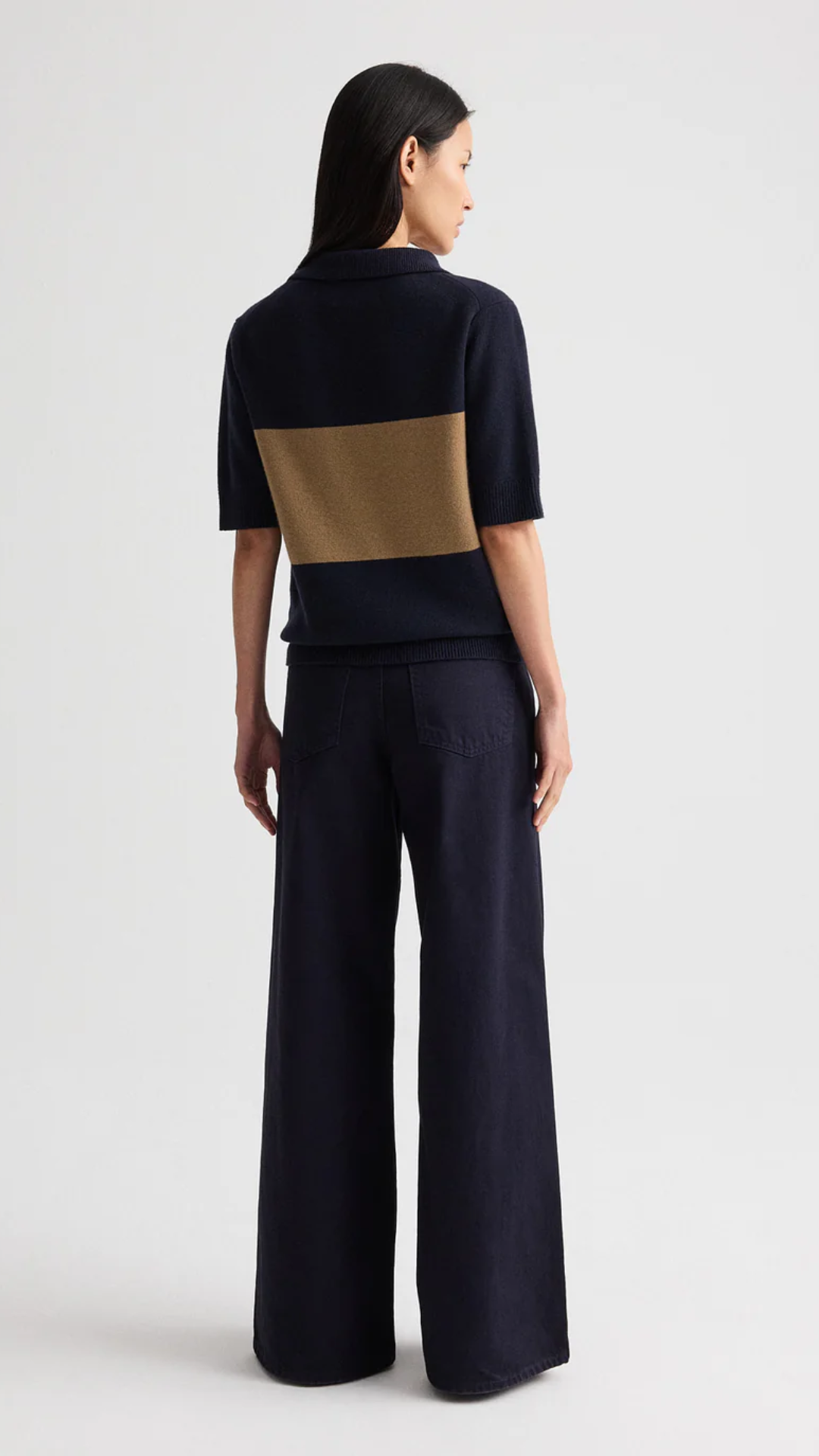 TWP Slightly Oversized Polo in Blueberry